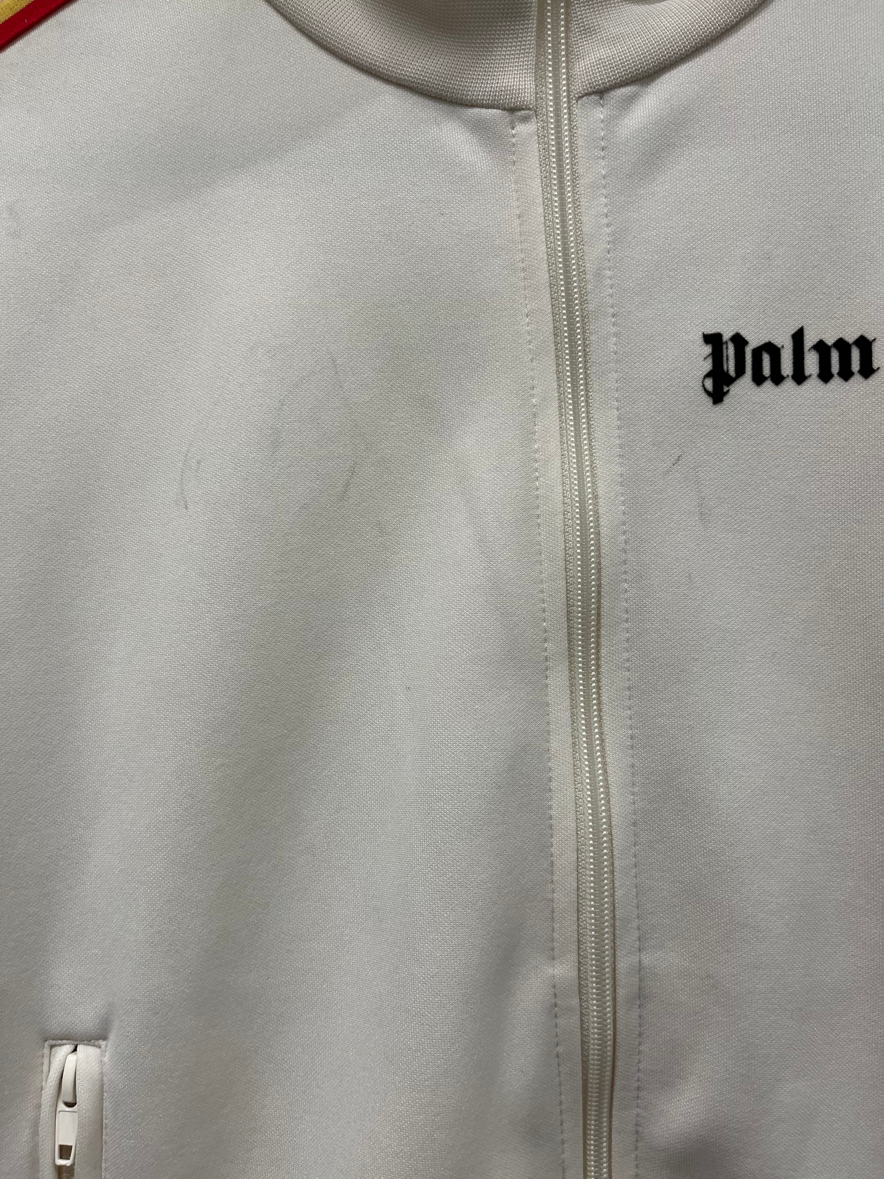 Palm Angels/Track Jkt/S/Cotton/CRM/RAINBOW STRIPES ON ARMS view 5