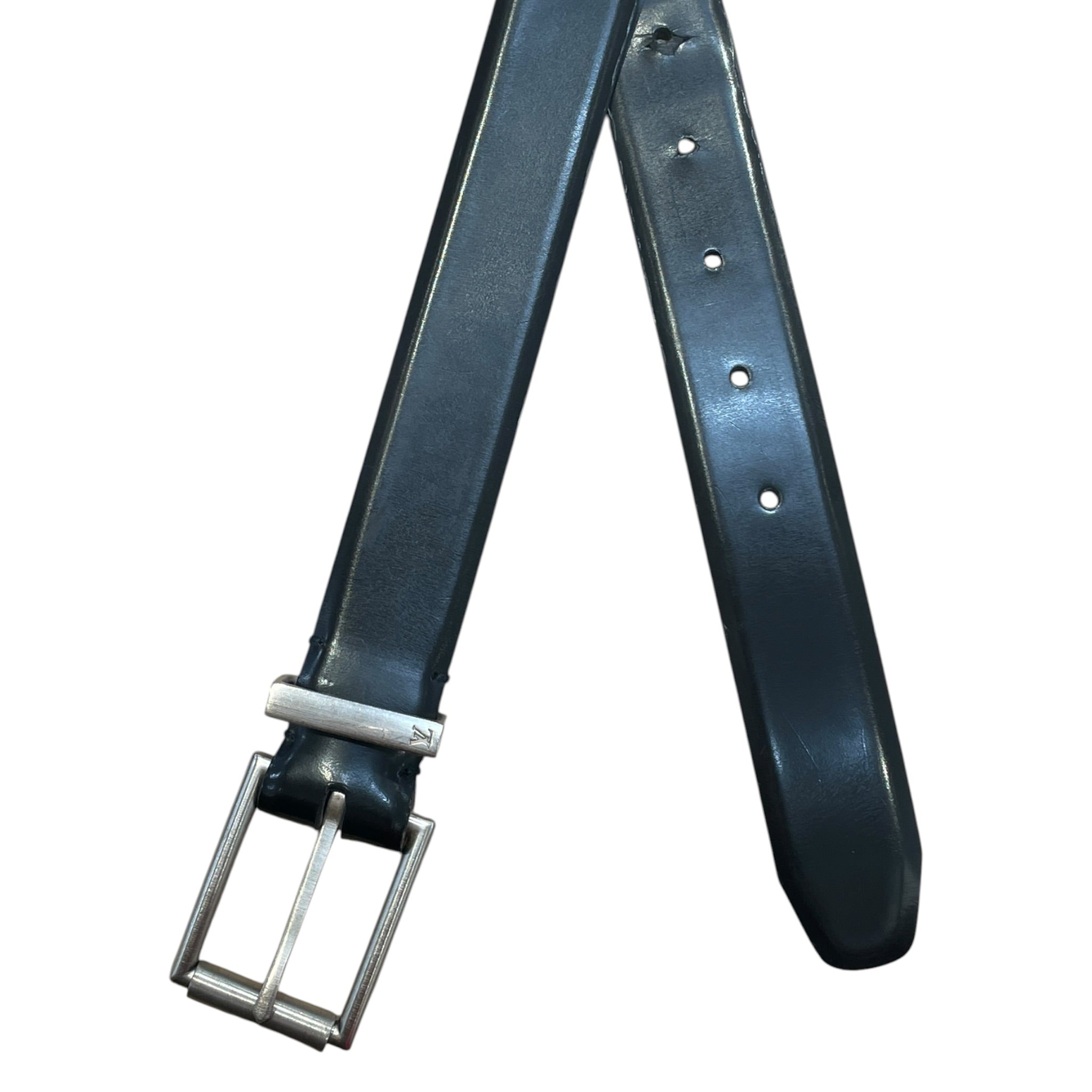 LOUIS VUITTON/Belt/Black/Leather/ view 3