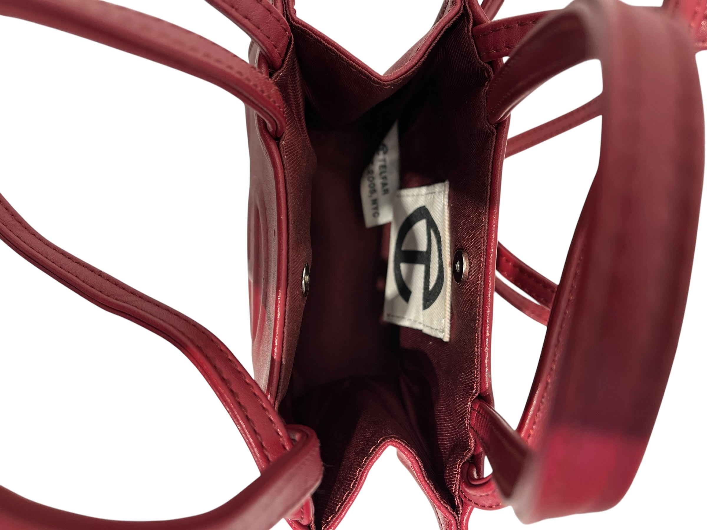 Telfar/Cross Body Bag/Leather/RED/ view 3