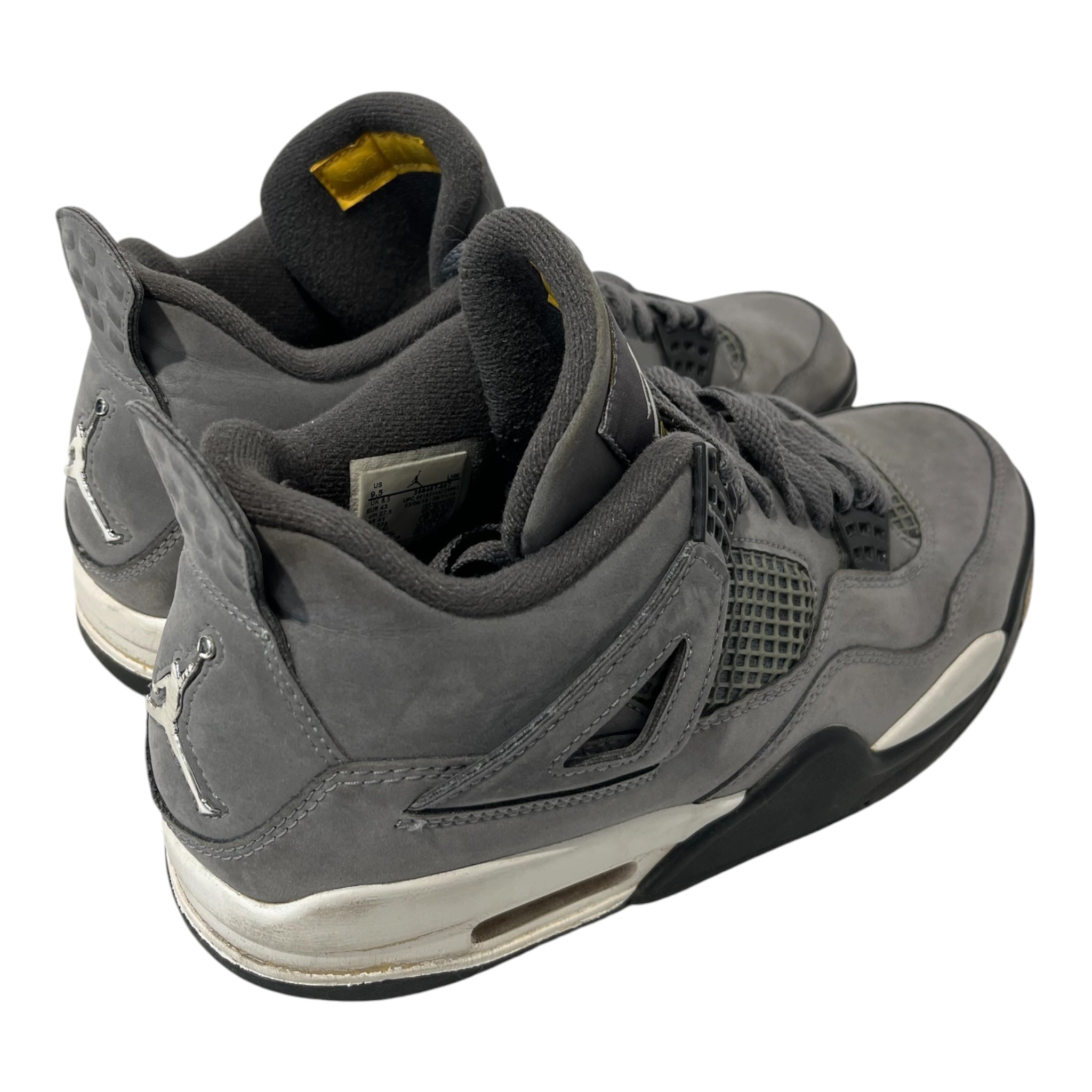 NIKE/Low-Sneakers/US 9.5/Cotton/GRY/RETRO 4" COOL GREY" view 4