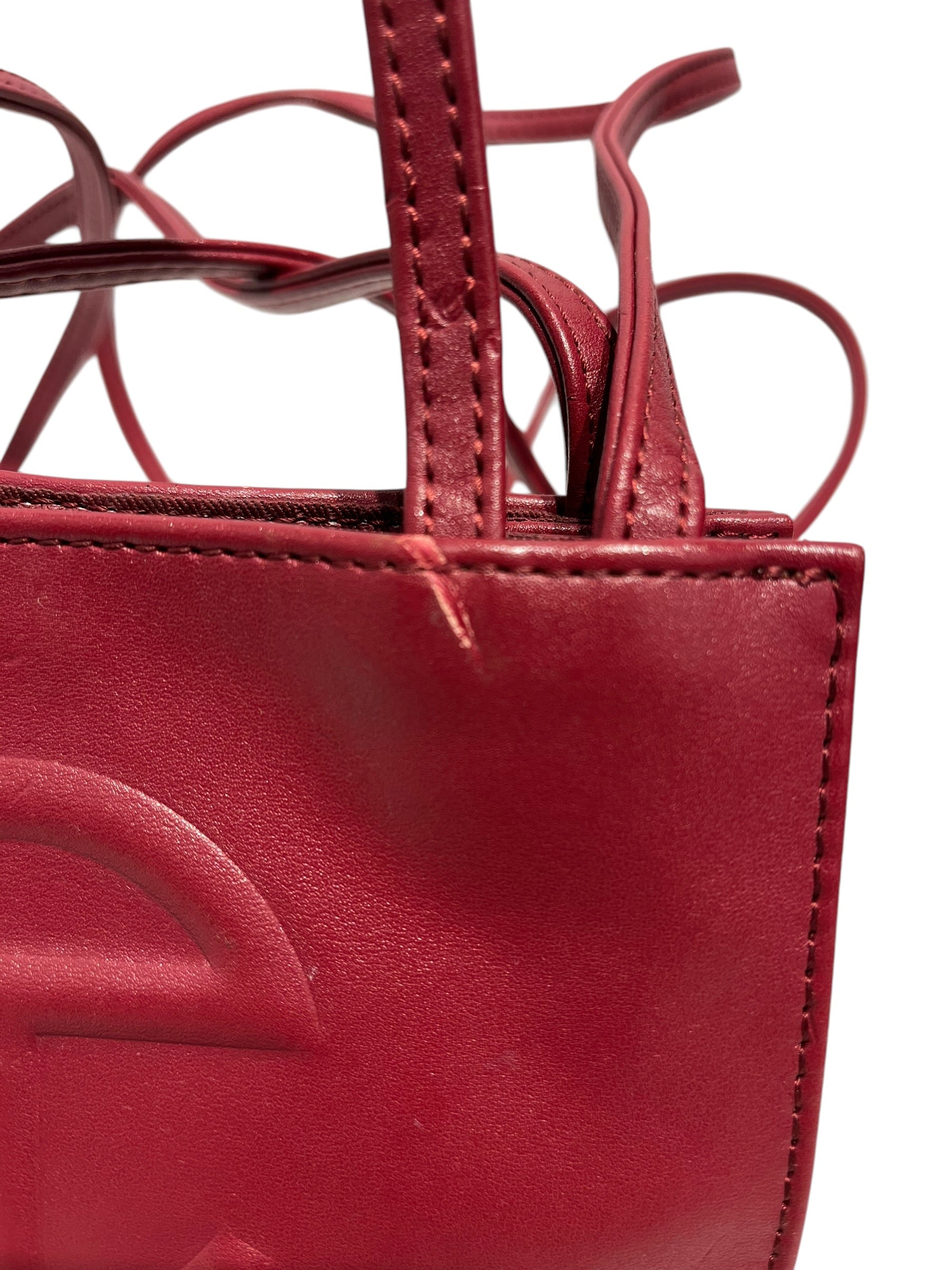 Telfar/Cross Body Bag/Leather/RED/ view 5