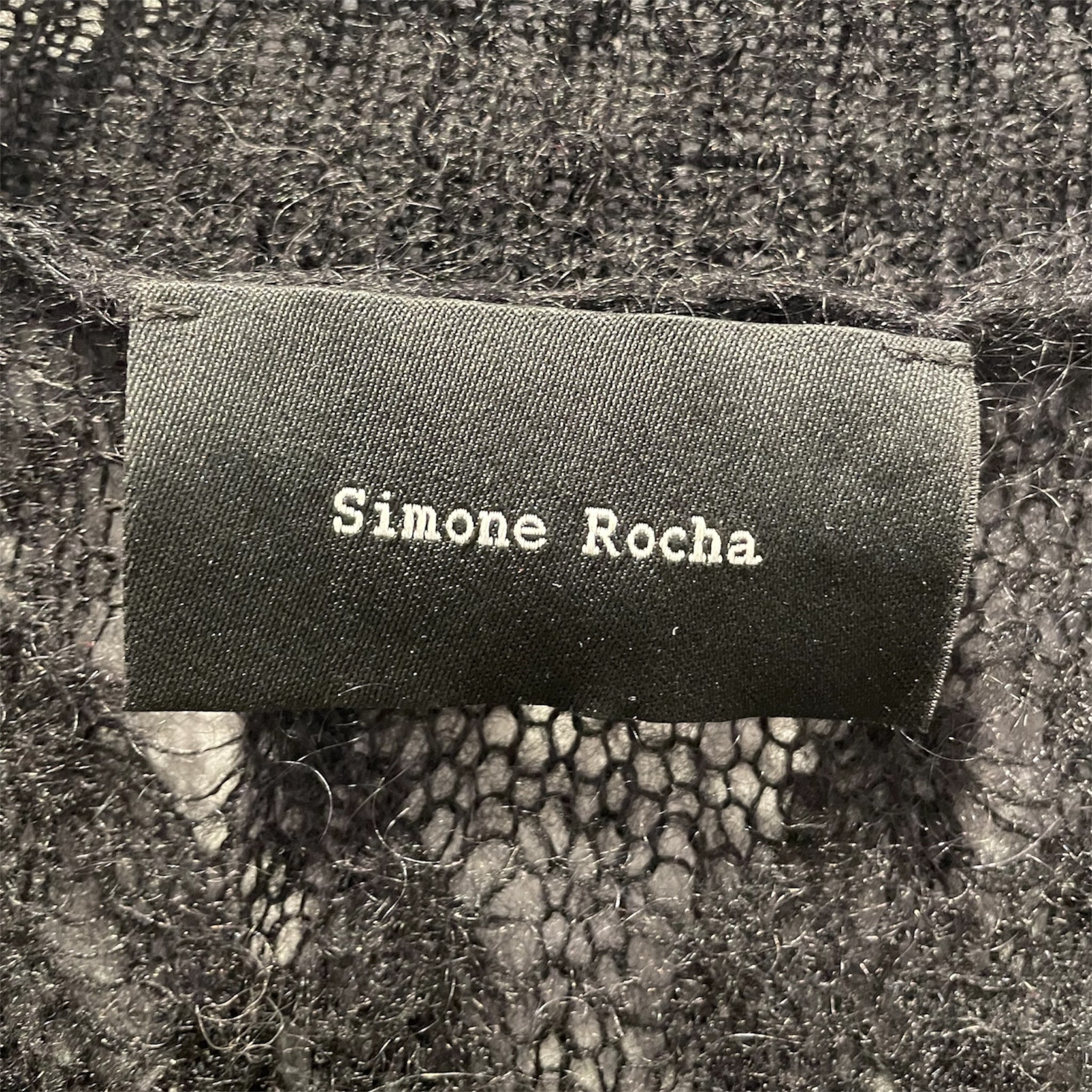 SIMONE ROCHA/Sweater/S/Wool/BLK/PEARL COLLAR view 3