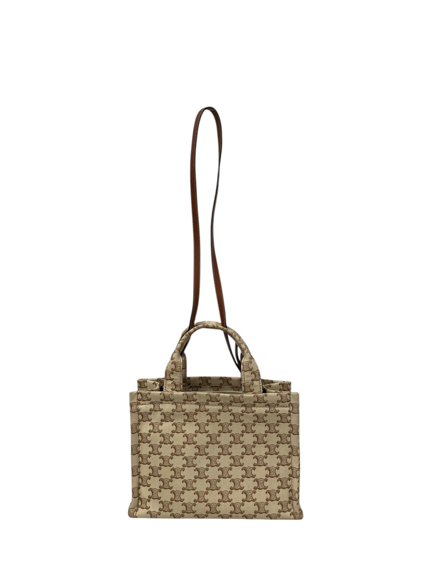 CELINE/Cross Body Bag/Monogram/Cotton/CML/SMALL CABAS TOTE U-GA-133 view 2