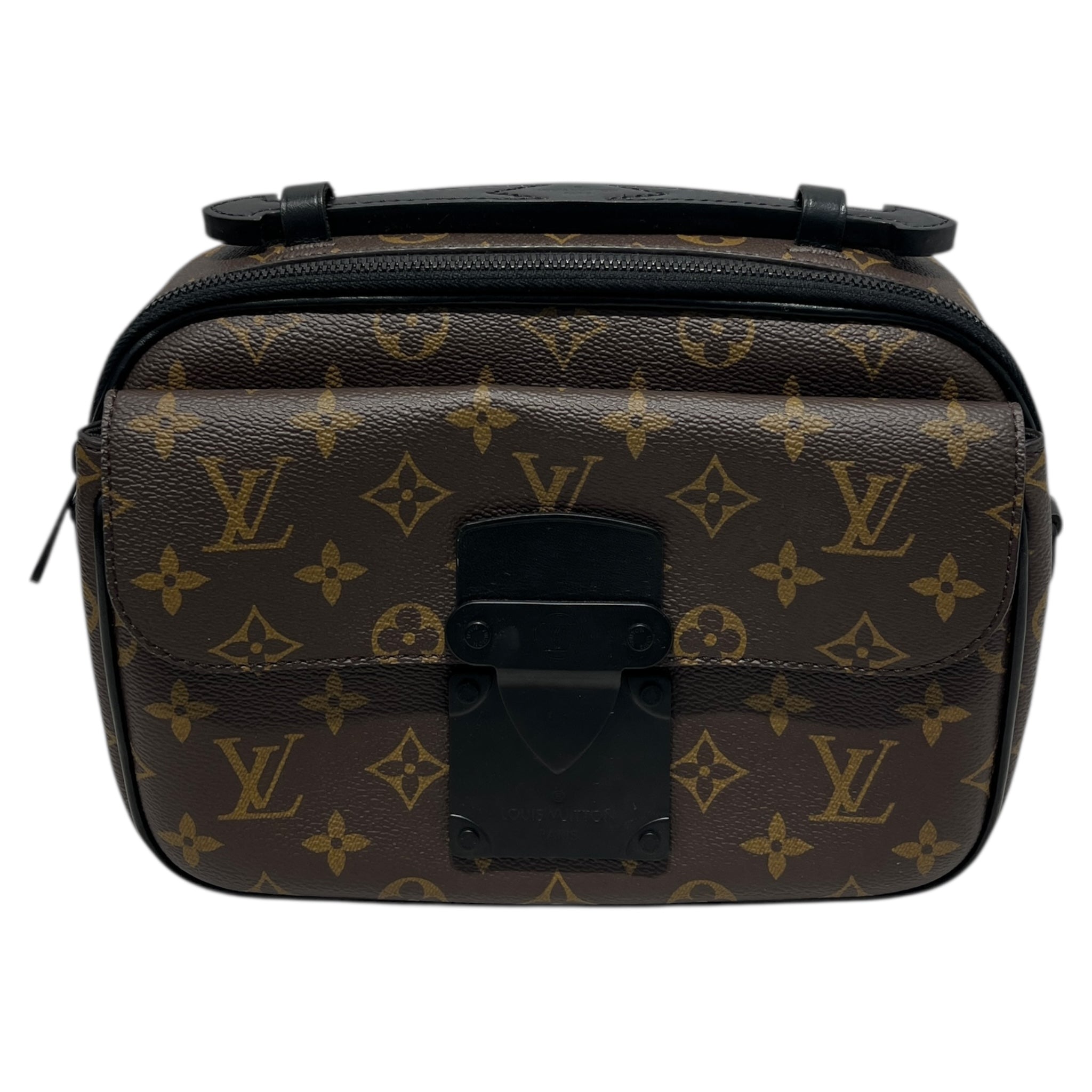 LOUIS VUITTON/Bag/Monogram/Leather/BRW/Monogram Macassar S-Lock Sling view 1