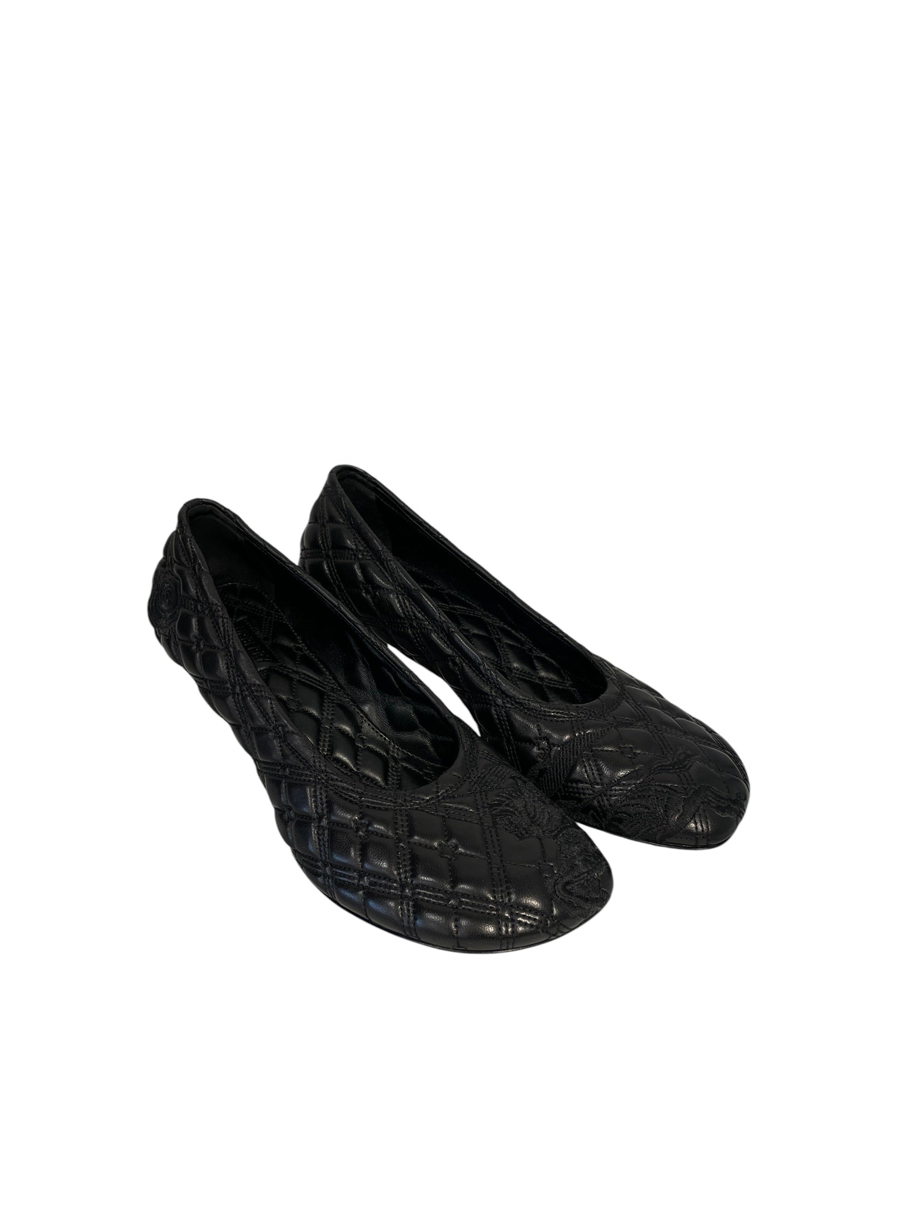 BURBERRY/Heels/EU 37/BLK/BURBERRY HEELS BLK view 1