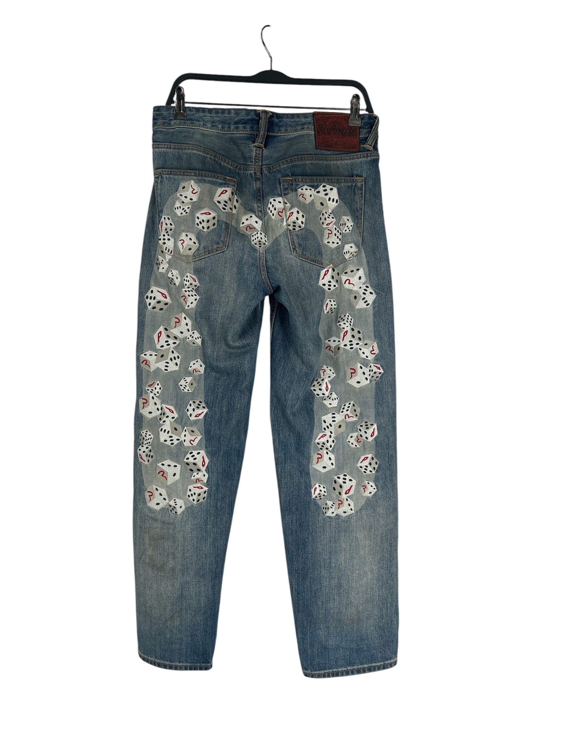 EVISU/PALACE/Straight Pants/28/Denim/IDG/Graphic/EVISU X PALACE DICE JEANS view 2