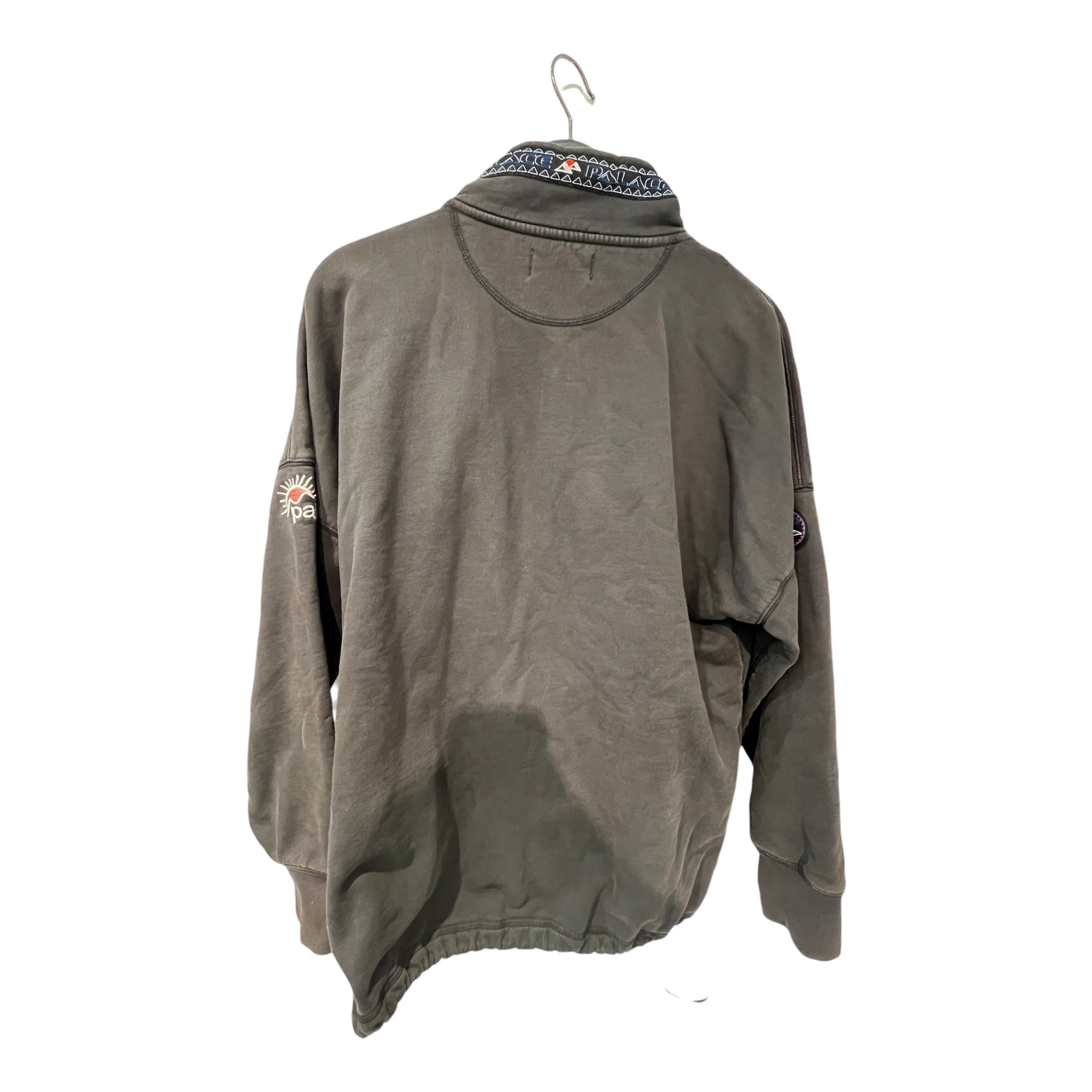 PALACE/Fleece Jkt/M/Cotton/GRY/love palace view 2