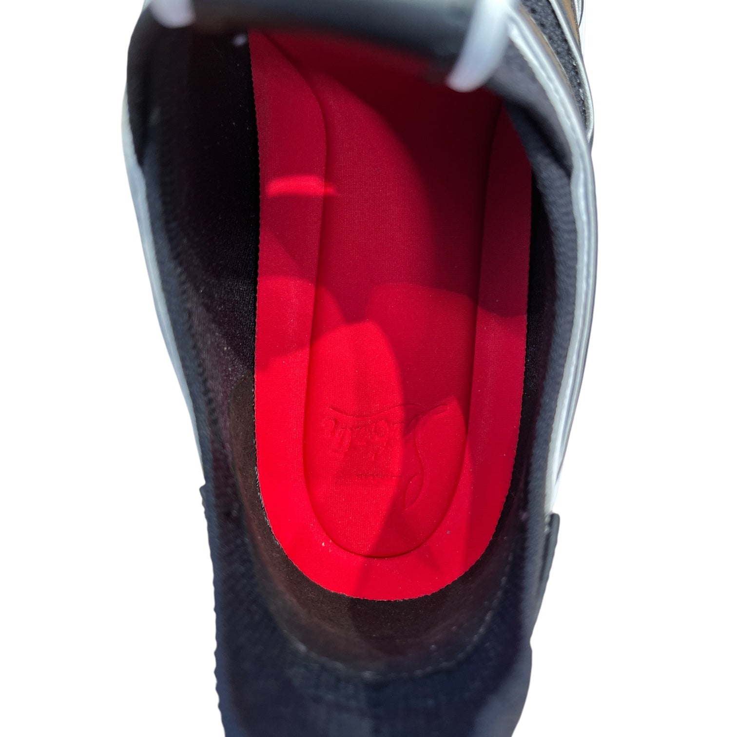 Christian Louboutin/Low-Sneakers/US 10/WHT/3 Side sole spikes view 3