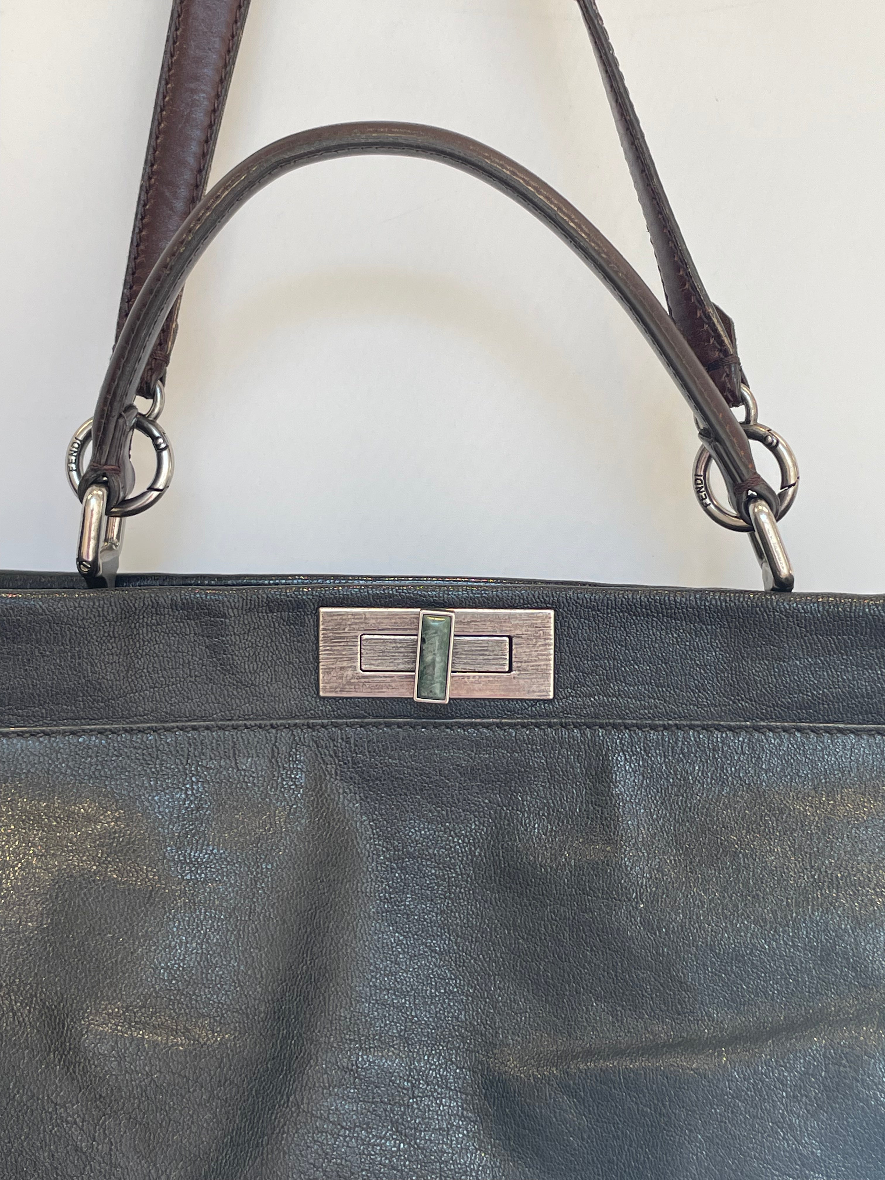 FENDI/Hand Bag/Leather/BLK/peekaboo/mono in/ca1332299 view 10