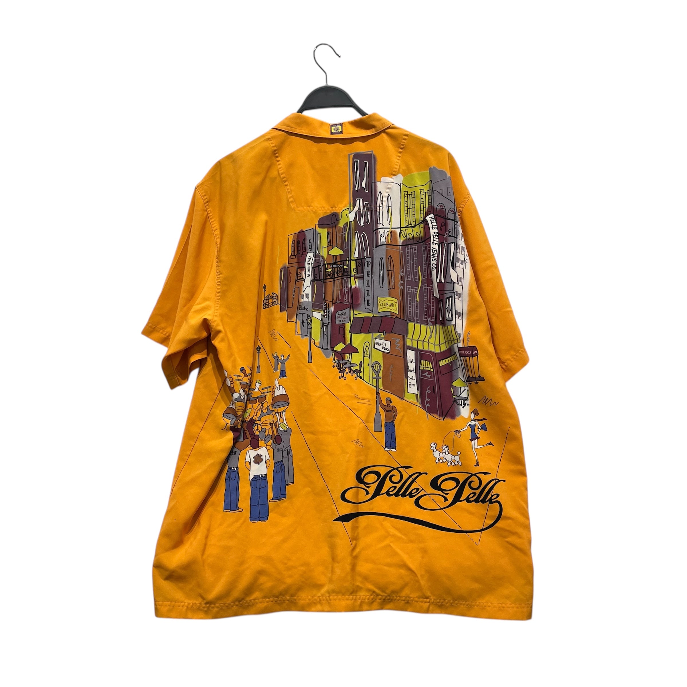 Pelle Pelle/SS Shirt/XL/Polyester/ORN/Graphic/24 HR CITY BD view 2