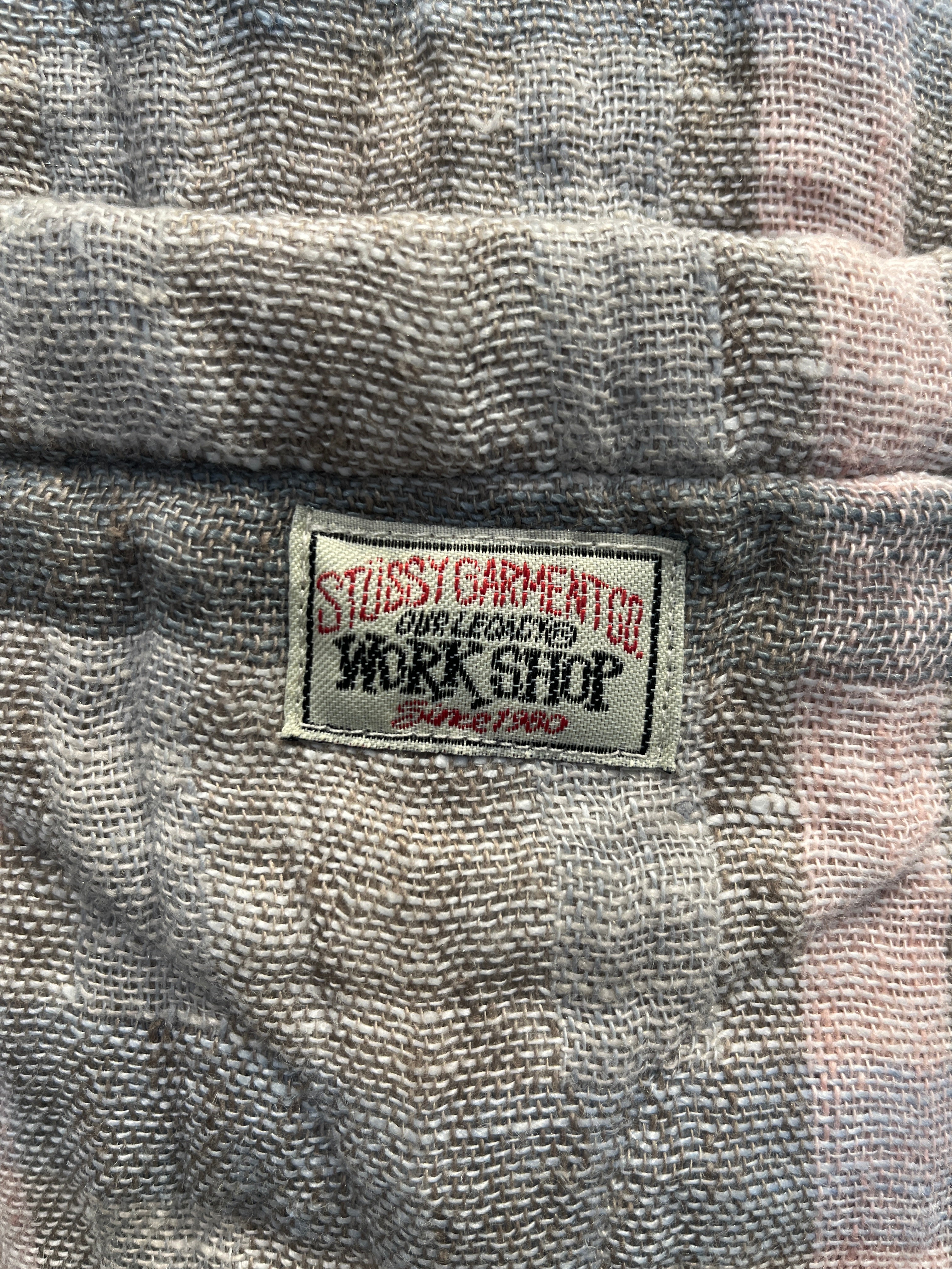 STUSSY/LS Shirt/L/Linen/GRY/Dress/All Over Print/Our Legacy view 3
