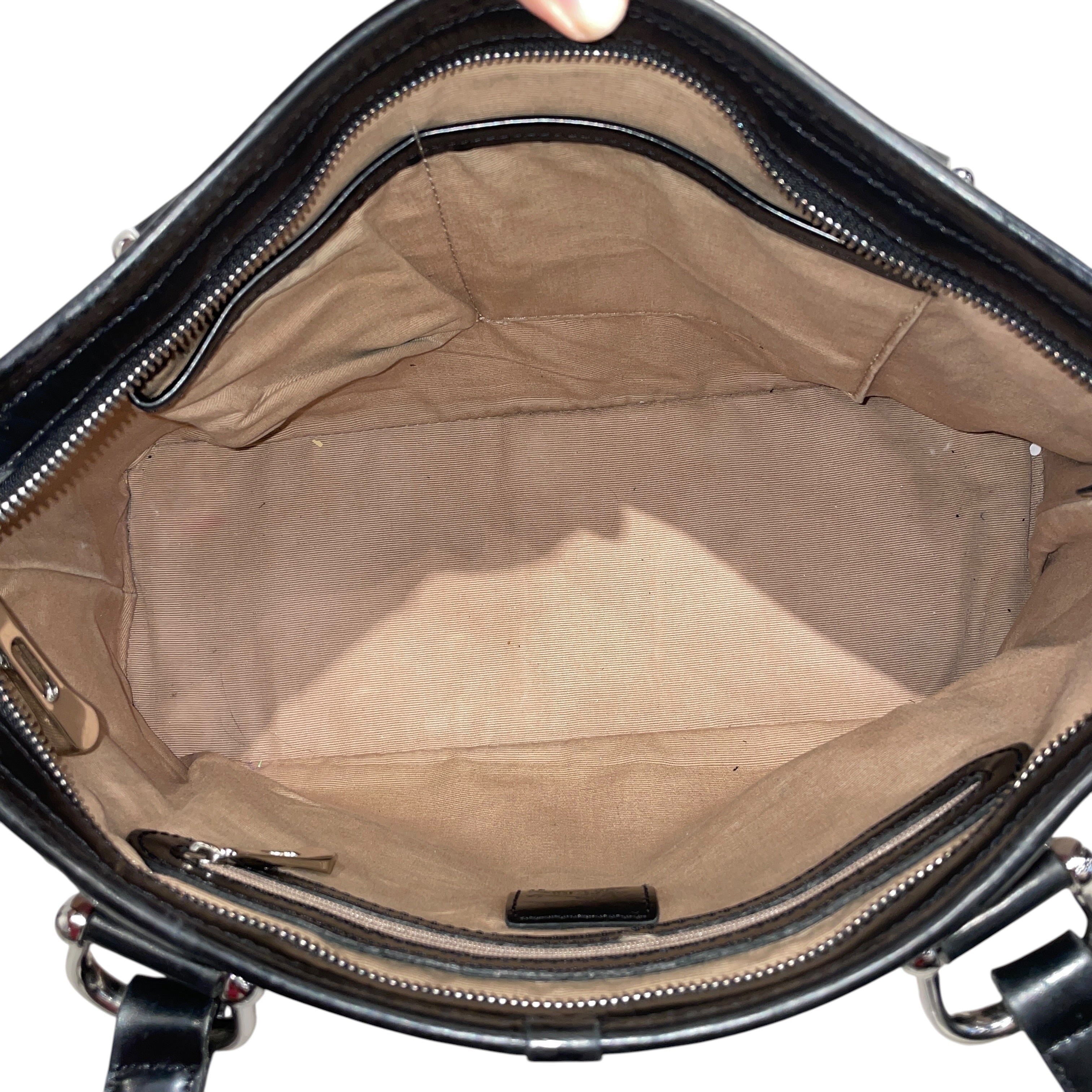 BURBERRY LONDON/Tote Bag/Border/Leather/BEG/ view 3