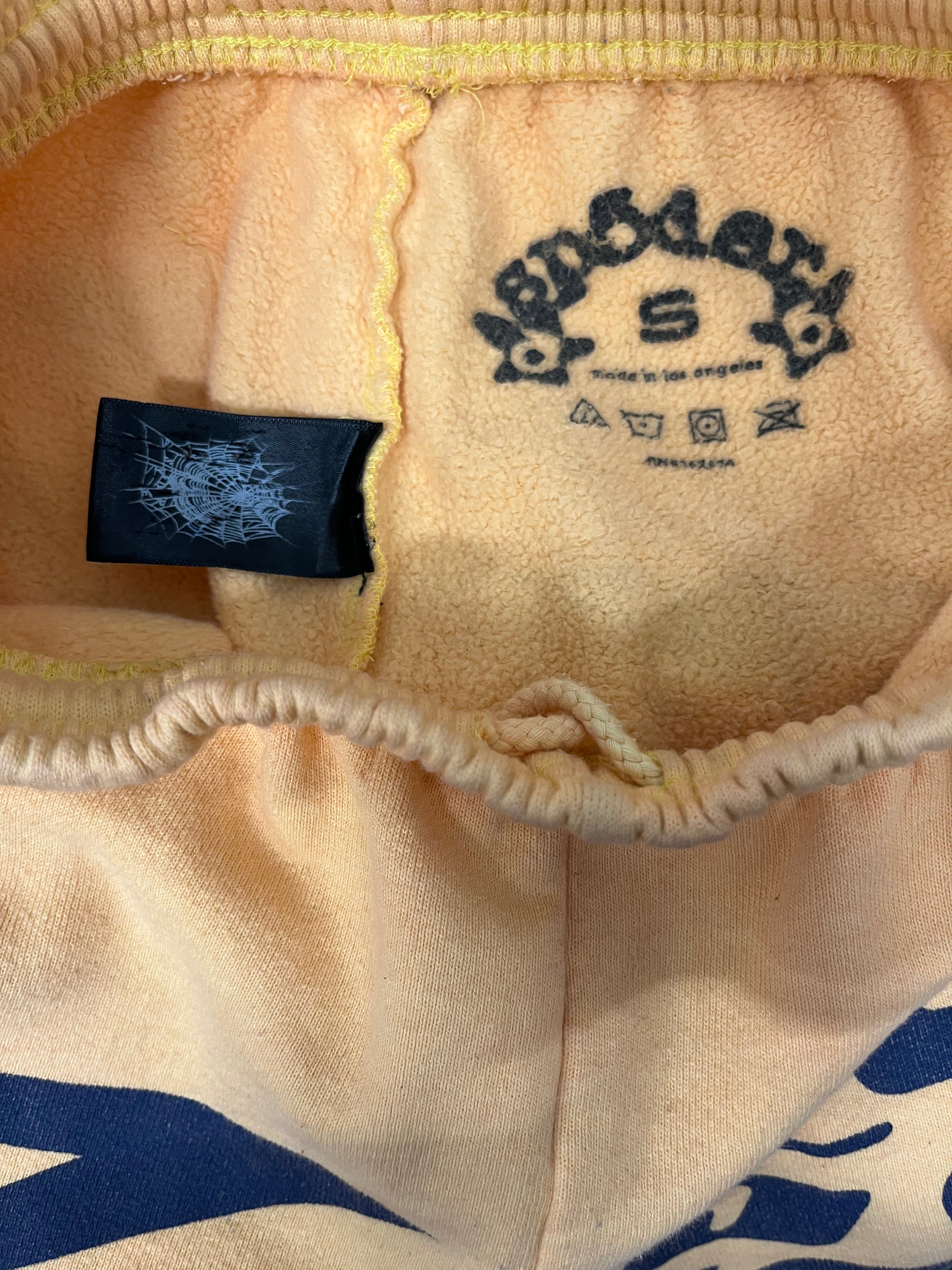 Sp5der/Bottoms/S/Cotton/YEL/NAVY STAR LOGO view 3