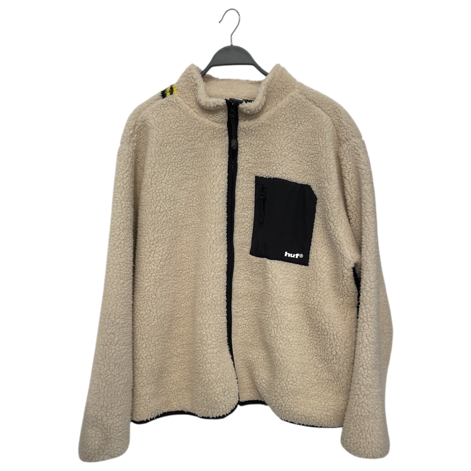 HUF/Fleece Jkt/L/Polyester/CRM/All Over Print/HUF x Mobile Suit Gundam view 1