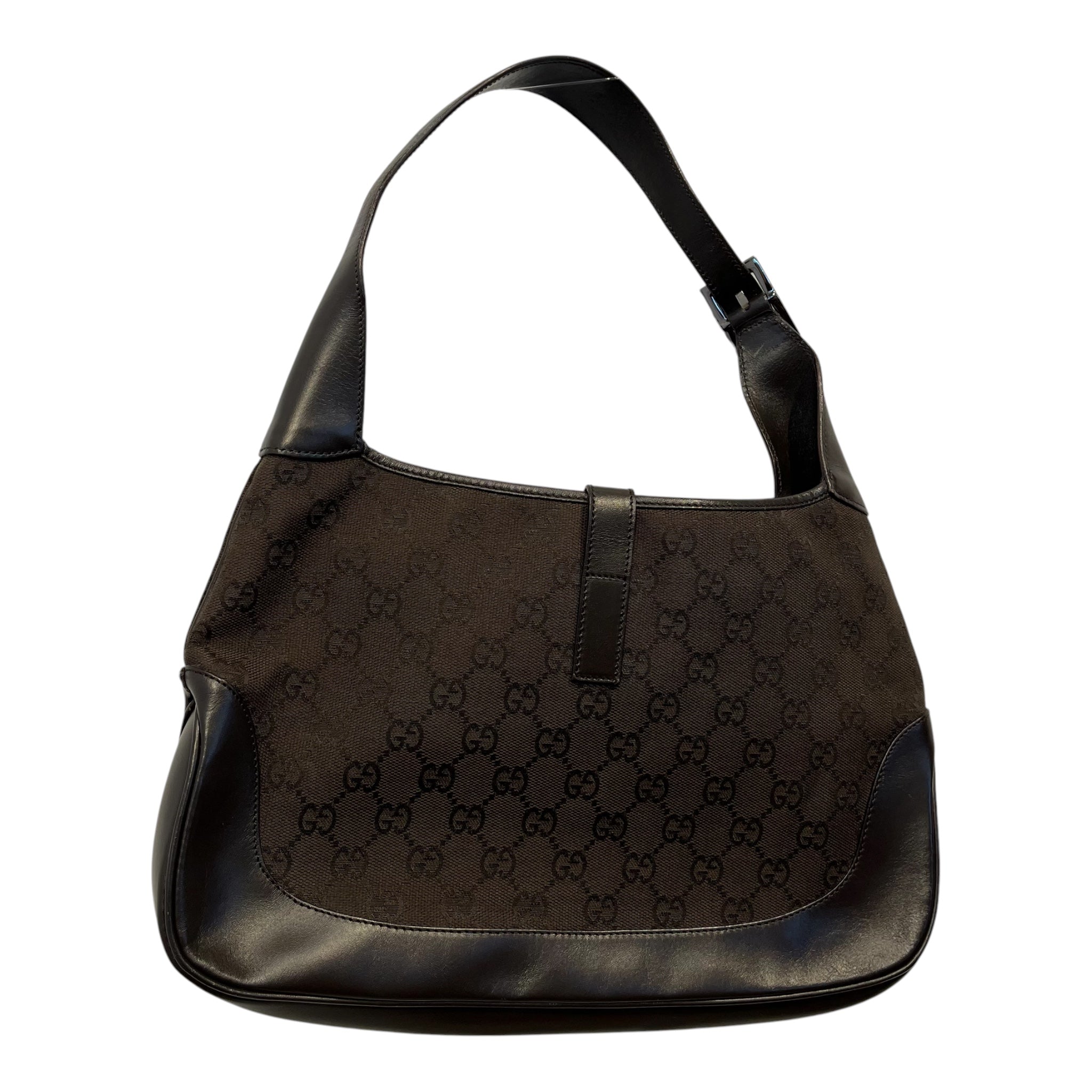 GUCCI/Hand Bag/Cotton/BRW/gucci brown gg canvas jackie view 2