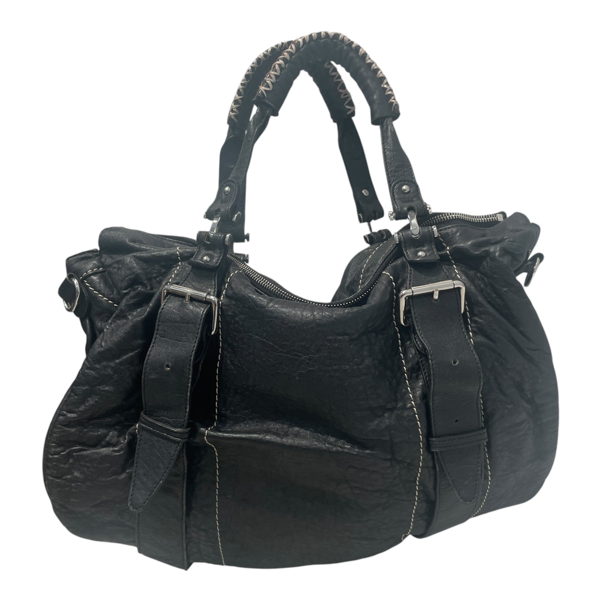 TRUE RELIGION/Tote Bag/Leather/BLK/Stella Weekender Bag view 3