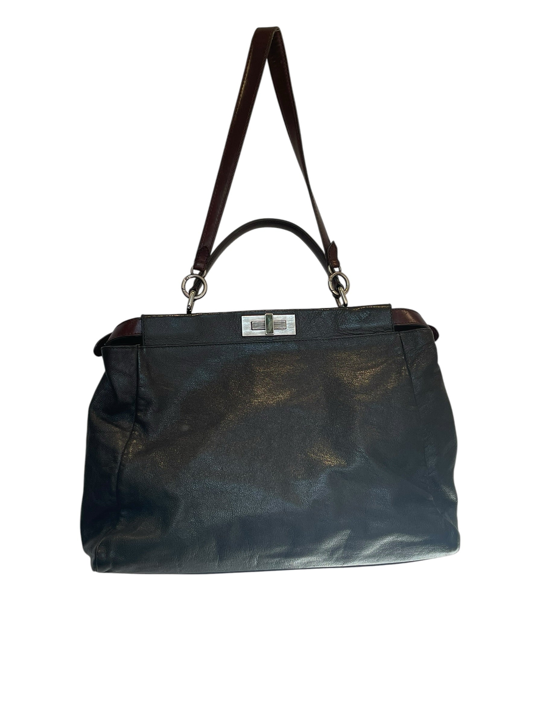 FENDI/Hand Bag/Leather/BLK/peekaboo/mono in/ca1332299 view 1