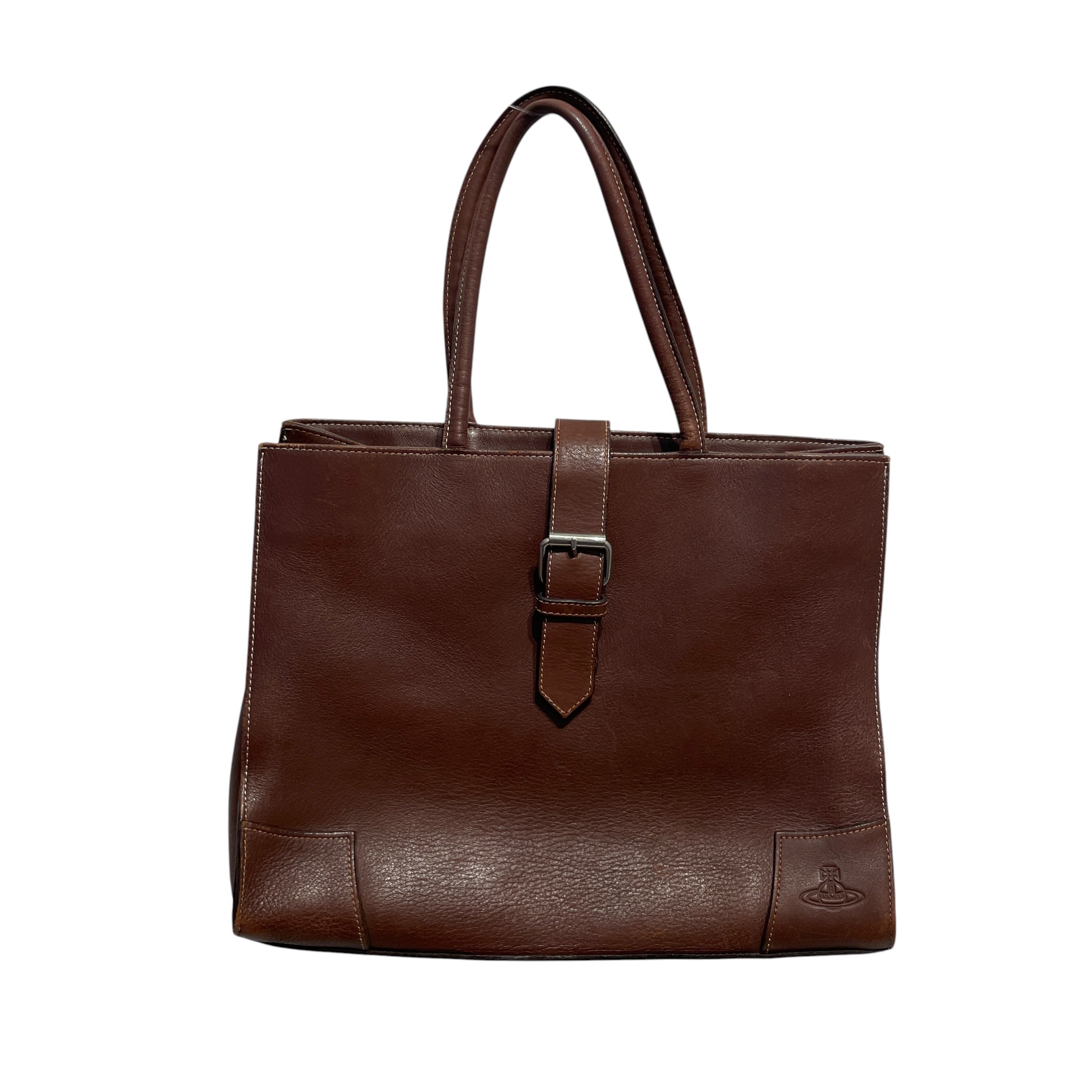 Vivienne Westwood/Tote Bag/Leather/BRW/ view 1