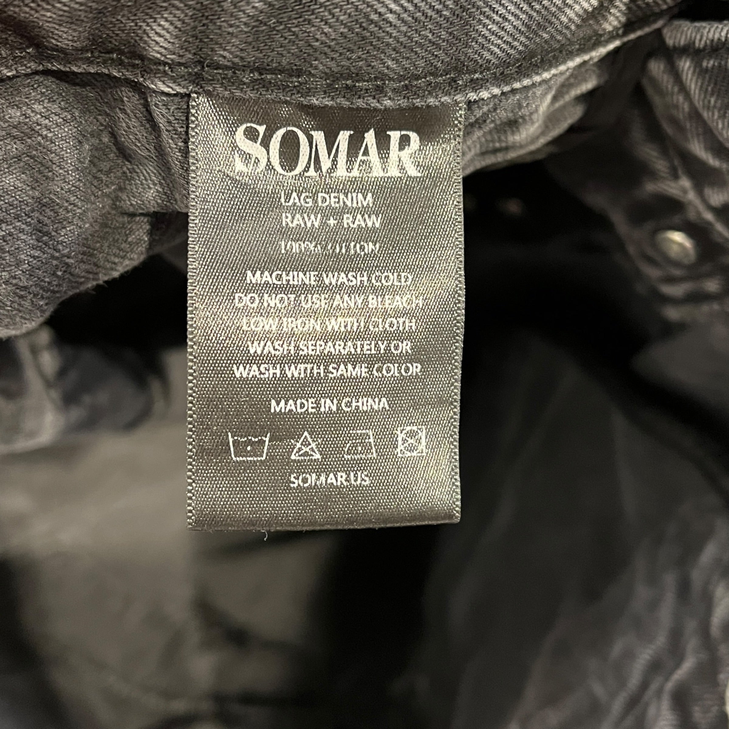 SOMAR/Pants/30/Denim/BLK/SOMAR LAG DENIM RAW+RAW view 4