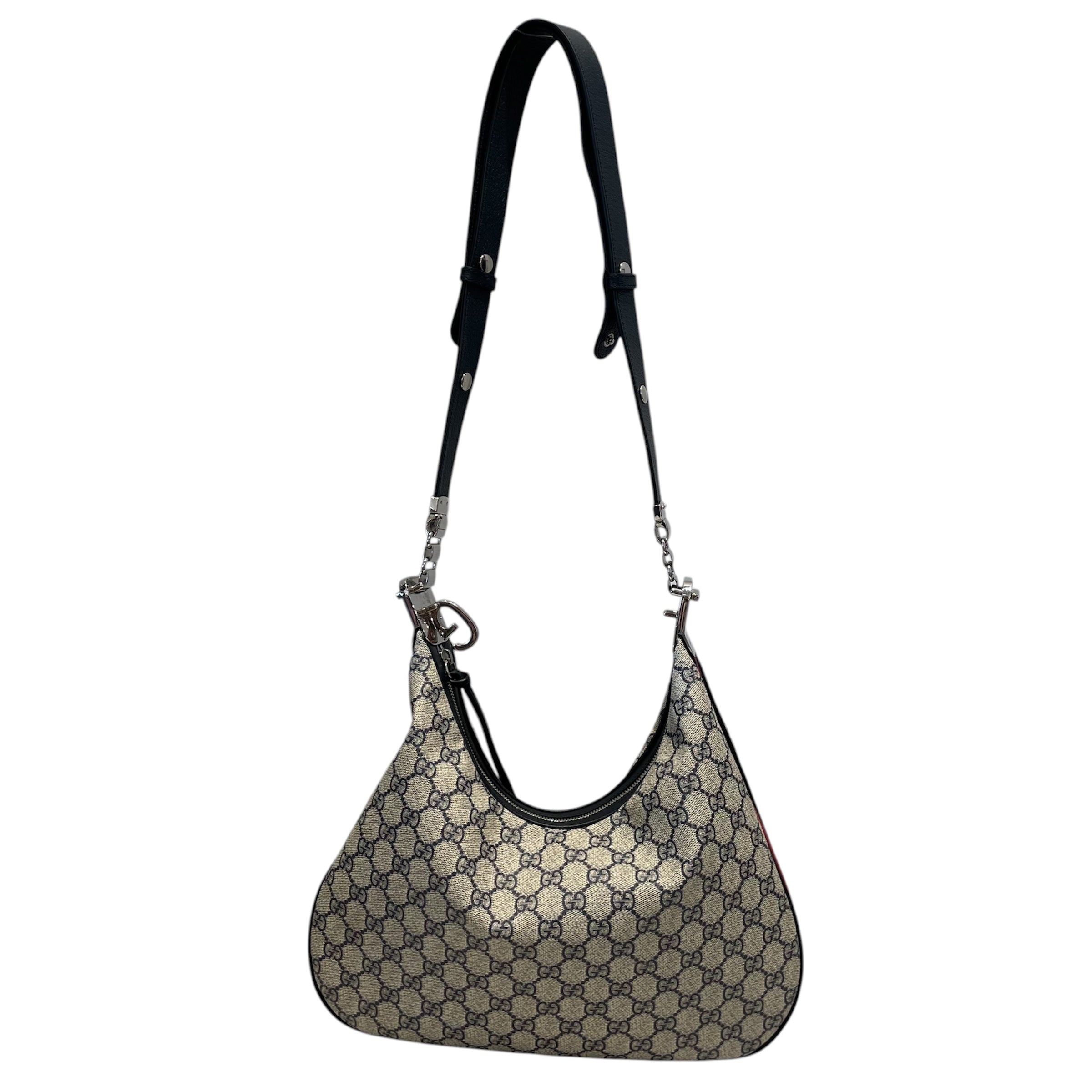 GUCCI/Tote Bag/Monogram/Leather/GRY/ATTACHE GG view 1