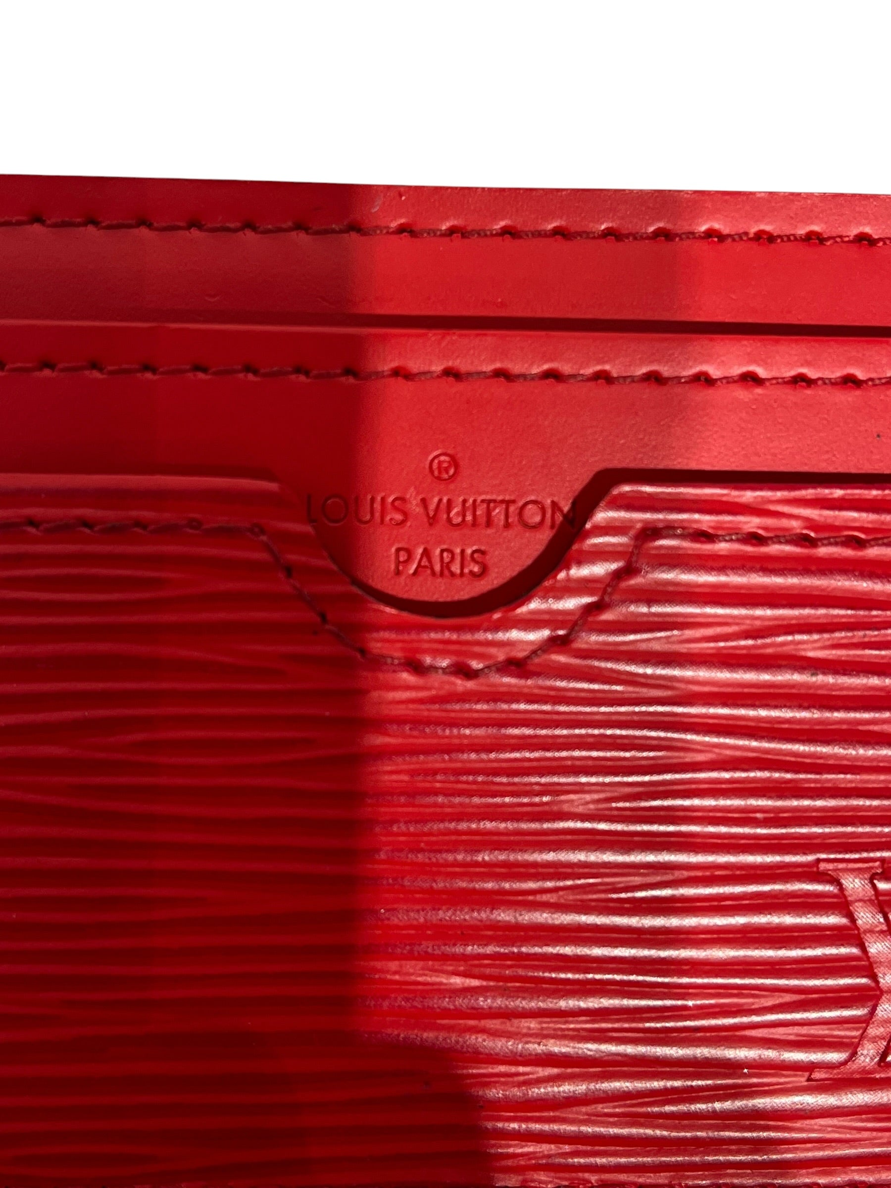 LOUIS VUITTON/Wallet/Leather/RED/ view 3