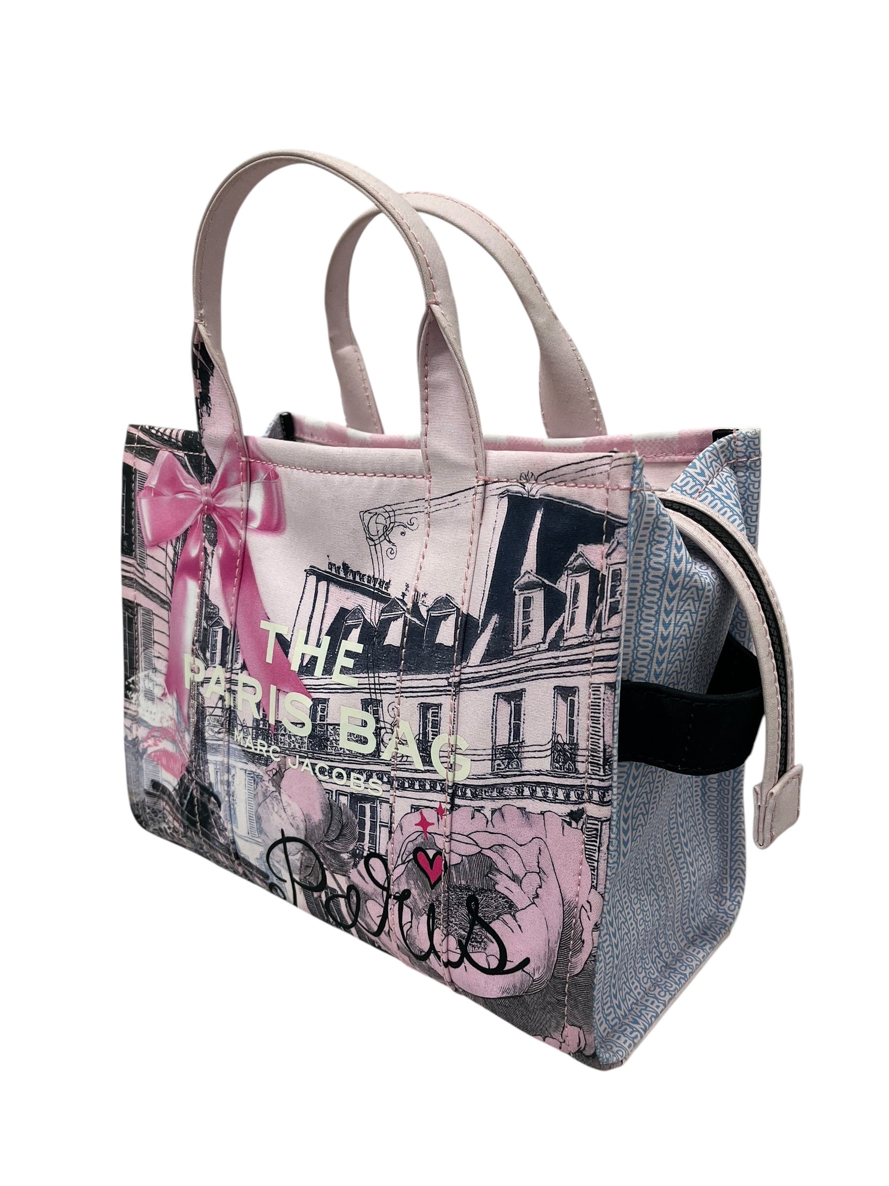 MARC JACOBS/Bag/All Over Print/Cotton/PNK/THE PARIS BAG TOTE view 3