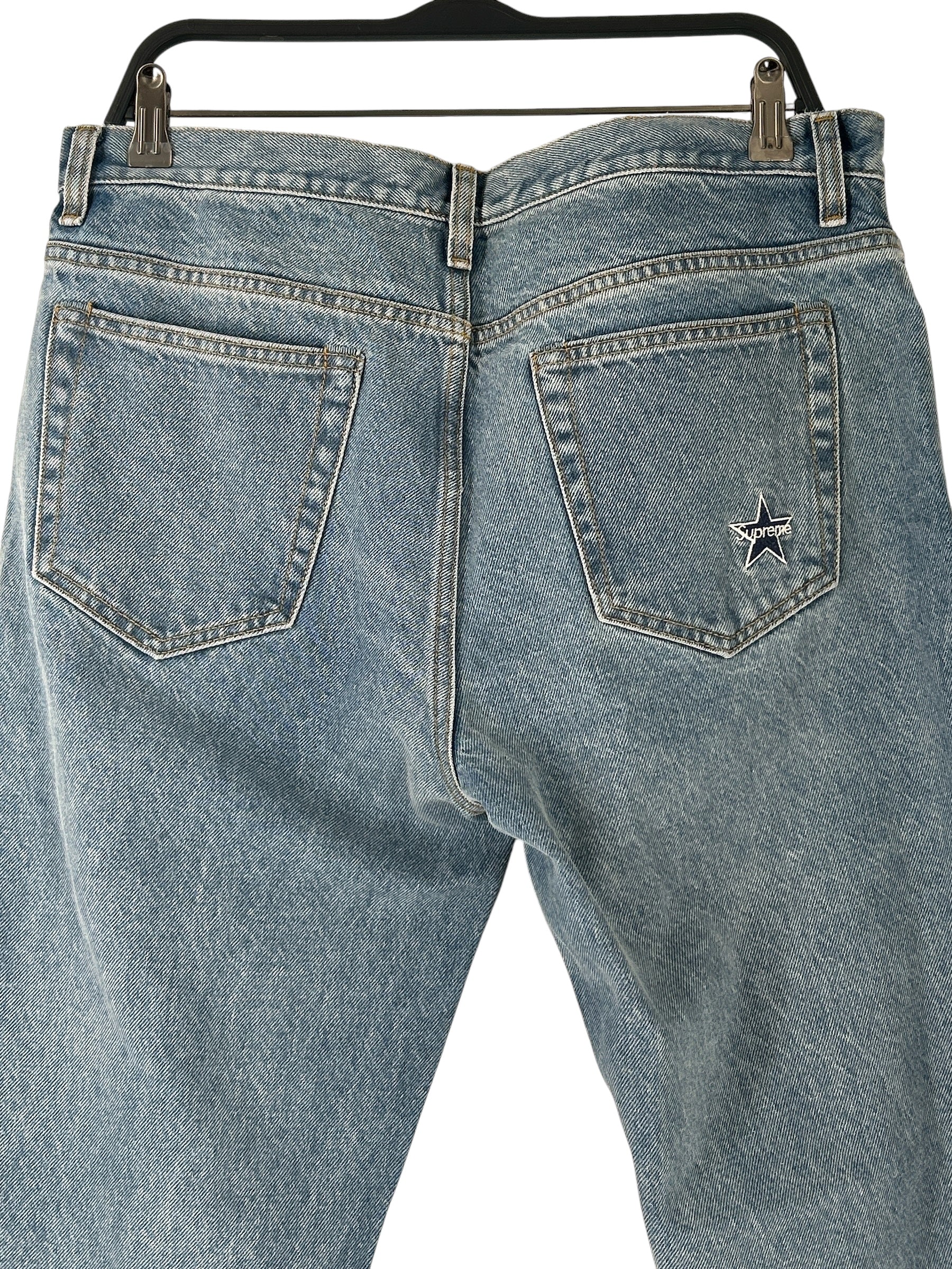 Supreme/Straight Pants/32/Cotton/BLU/REGULAR CUT W/ STAR view 3