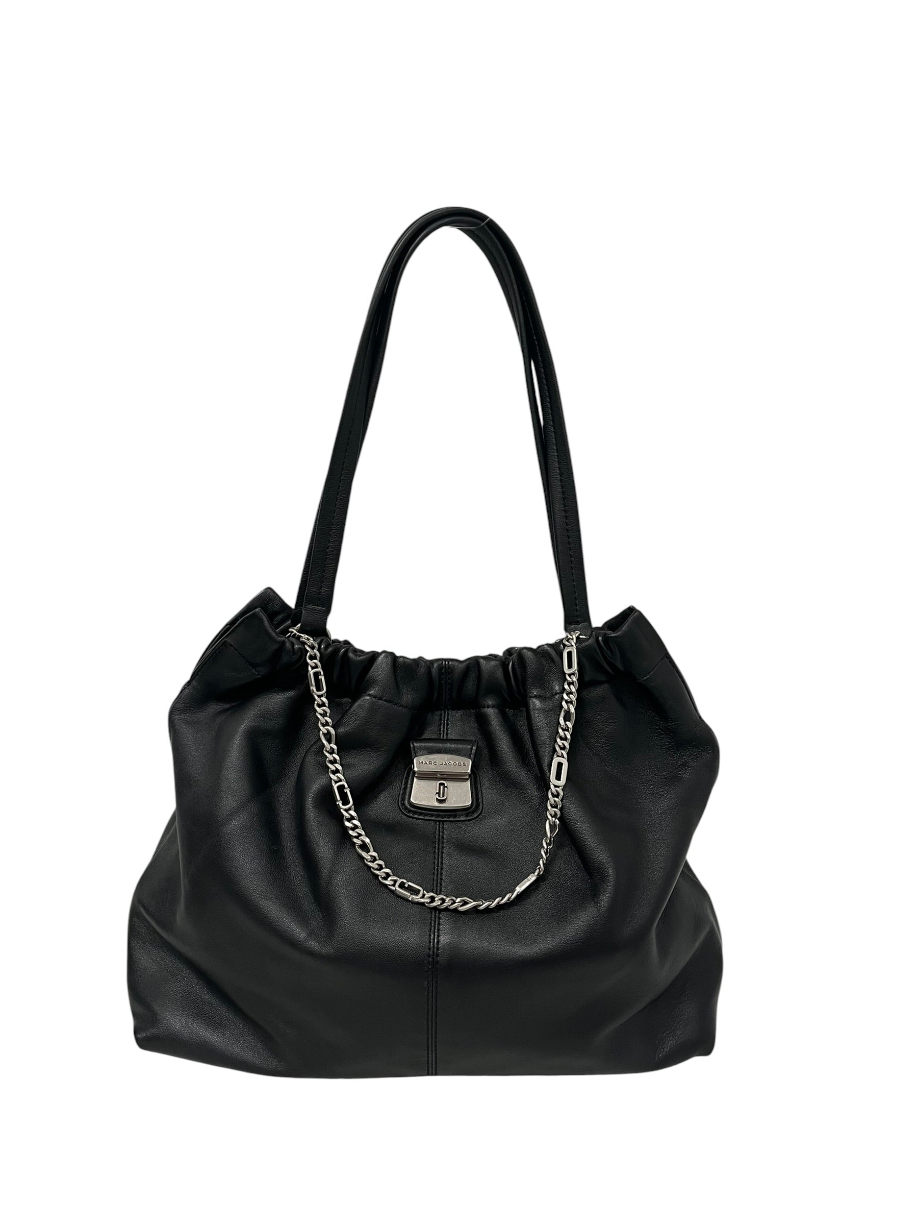 MARC JACOBS/Tote Bag/Leather/BLK/THE CRISTINA SATCHEL view 1