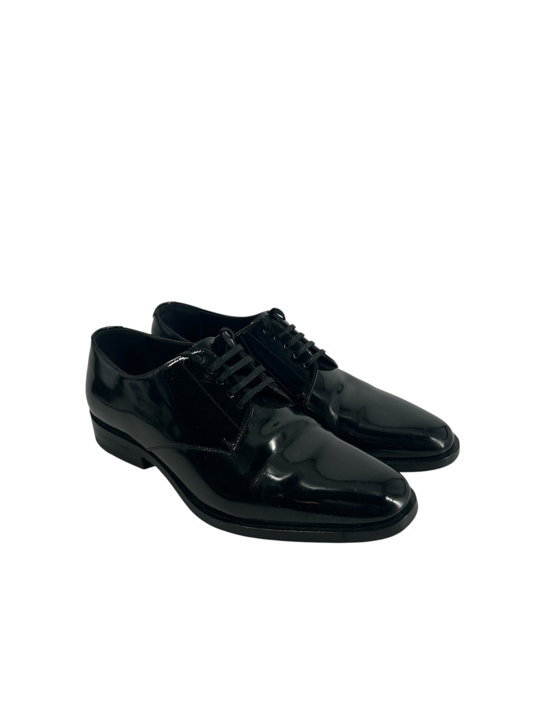 SAINT LAURENT/Dress Shoes/EU 37.5/BLK/R0 51135 PATENT LACE UP view 1