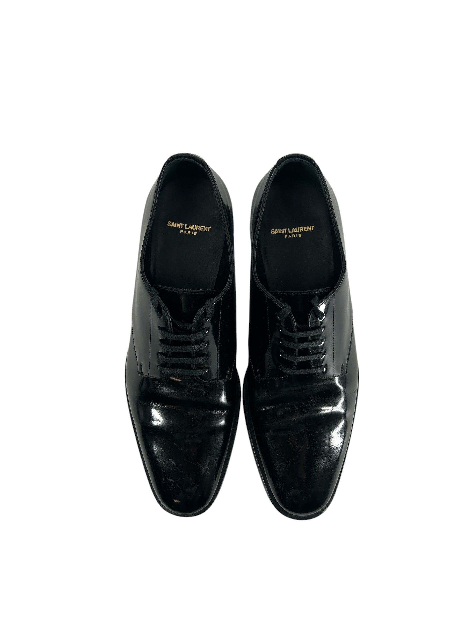 SAINT LAURENT/Dress Shoes/EU 37.5/BLK/R0 51135 PATENT LACE UP view 3