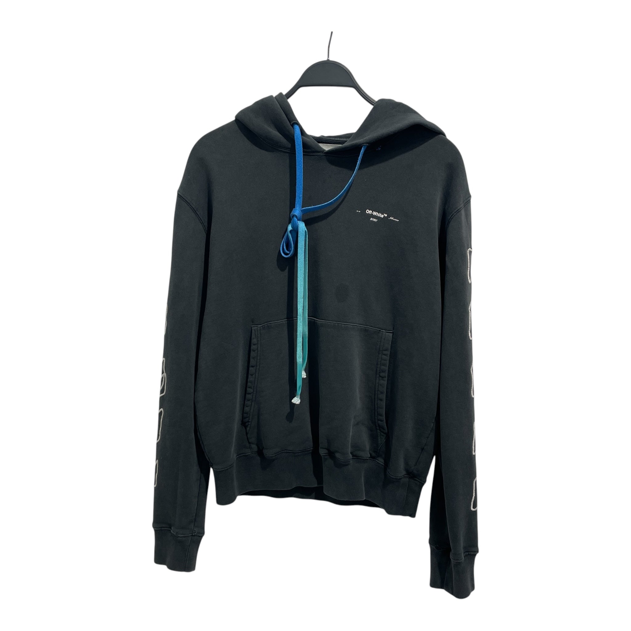 OFF-WHITE/Hoodie/L/Cotton/BLK/ view 1