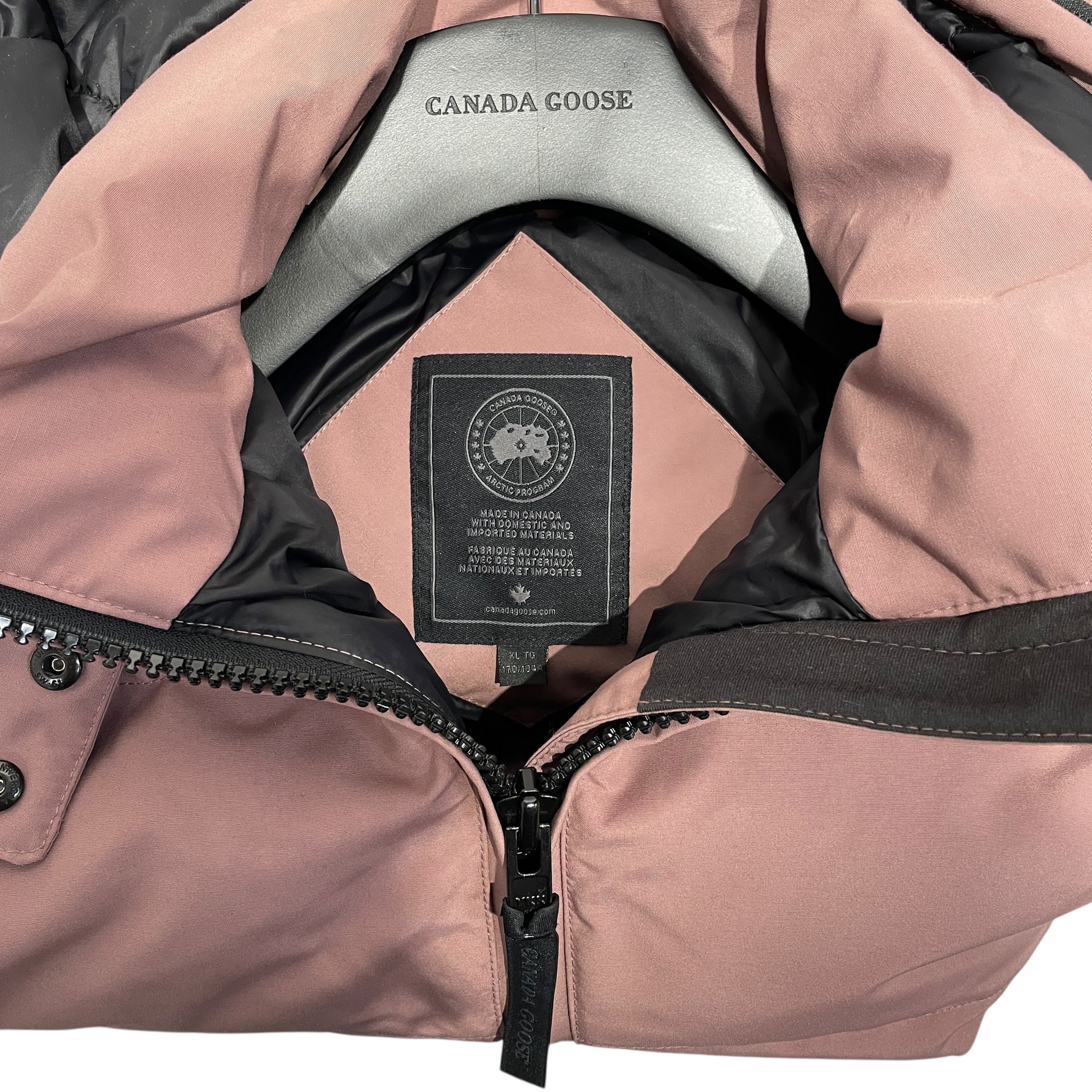 CANADA GOOSE/Puffer Jkt/XL/Nylon/PNK/mute pink with fur trim hood view 3