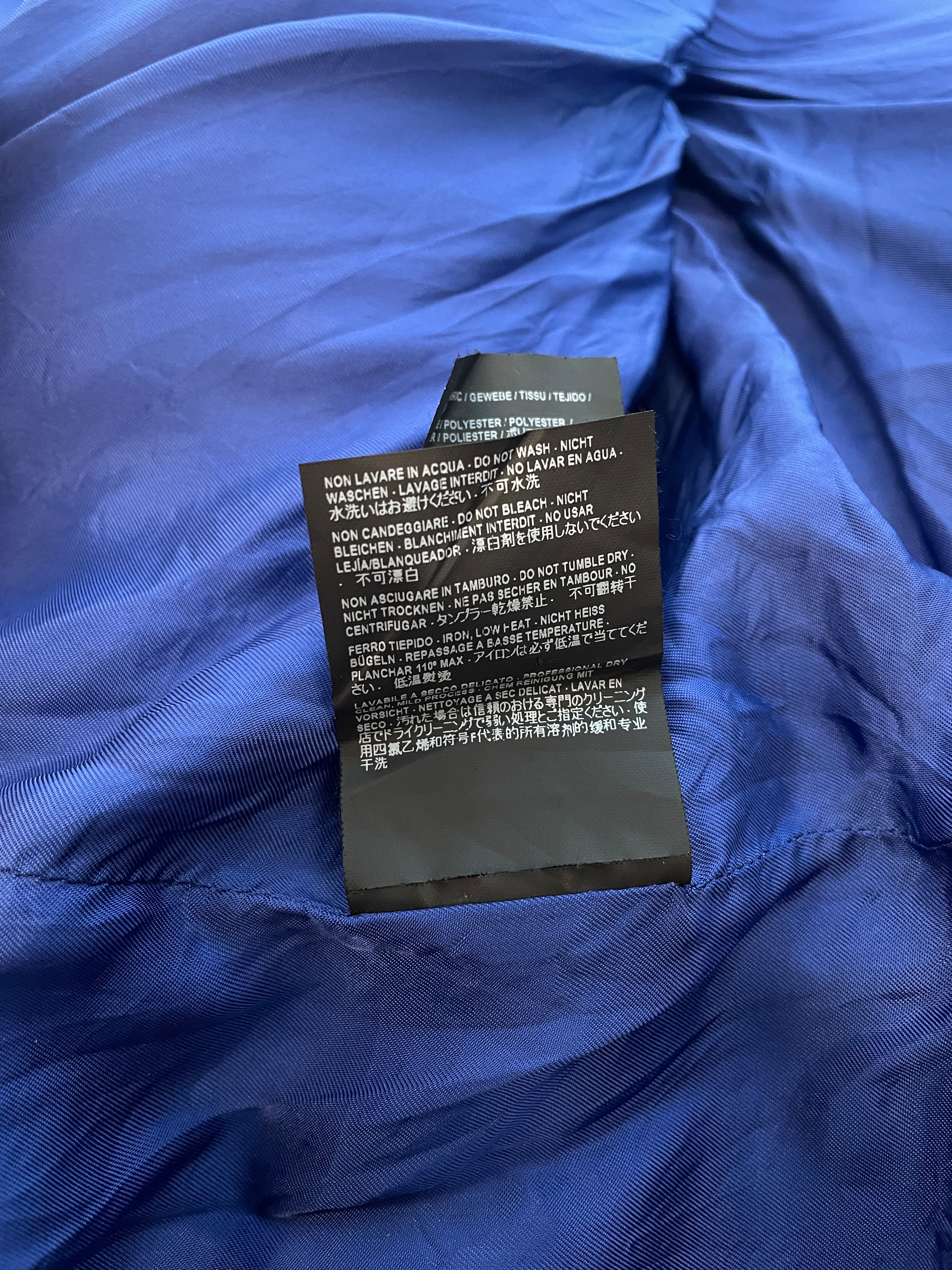 BALENCIAGA/Puffer Vest/44/Nylon/NVY/oneballzipper lowercaselogo view 8