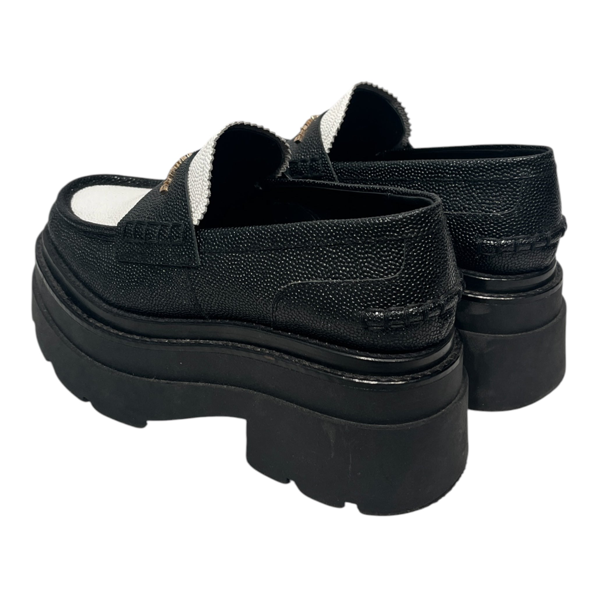 Alexander Wang/Loafers/EU 37/Border/Leather/BLK/PLATFORM LOAFER view 2