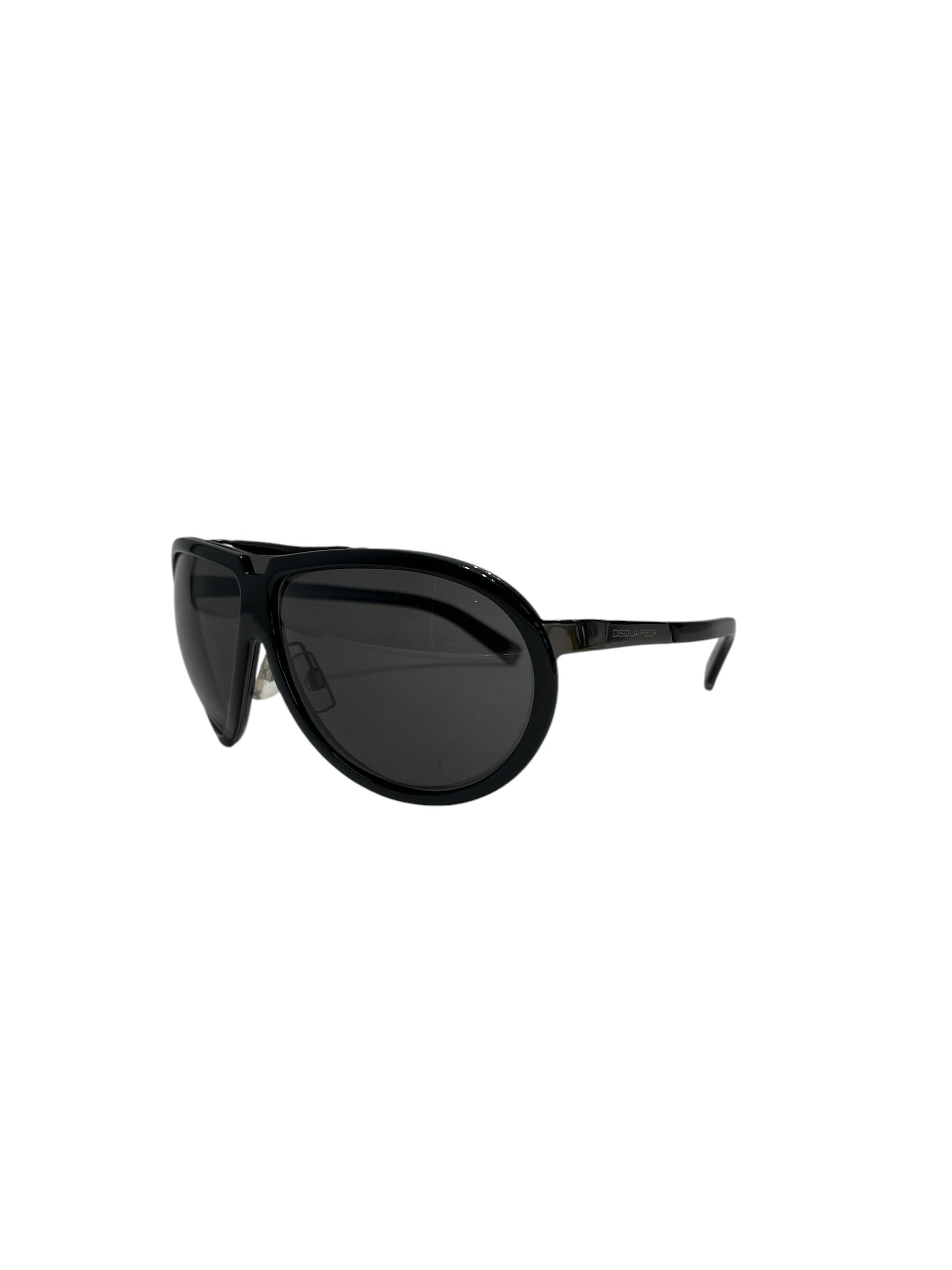 DSQUARED2/Sunglasses/Plastic/BLK/Teardrop/SILVER LOGO view 2