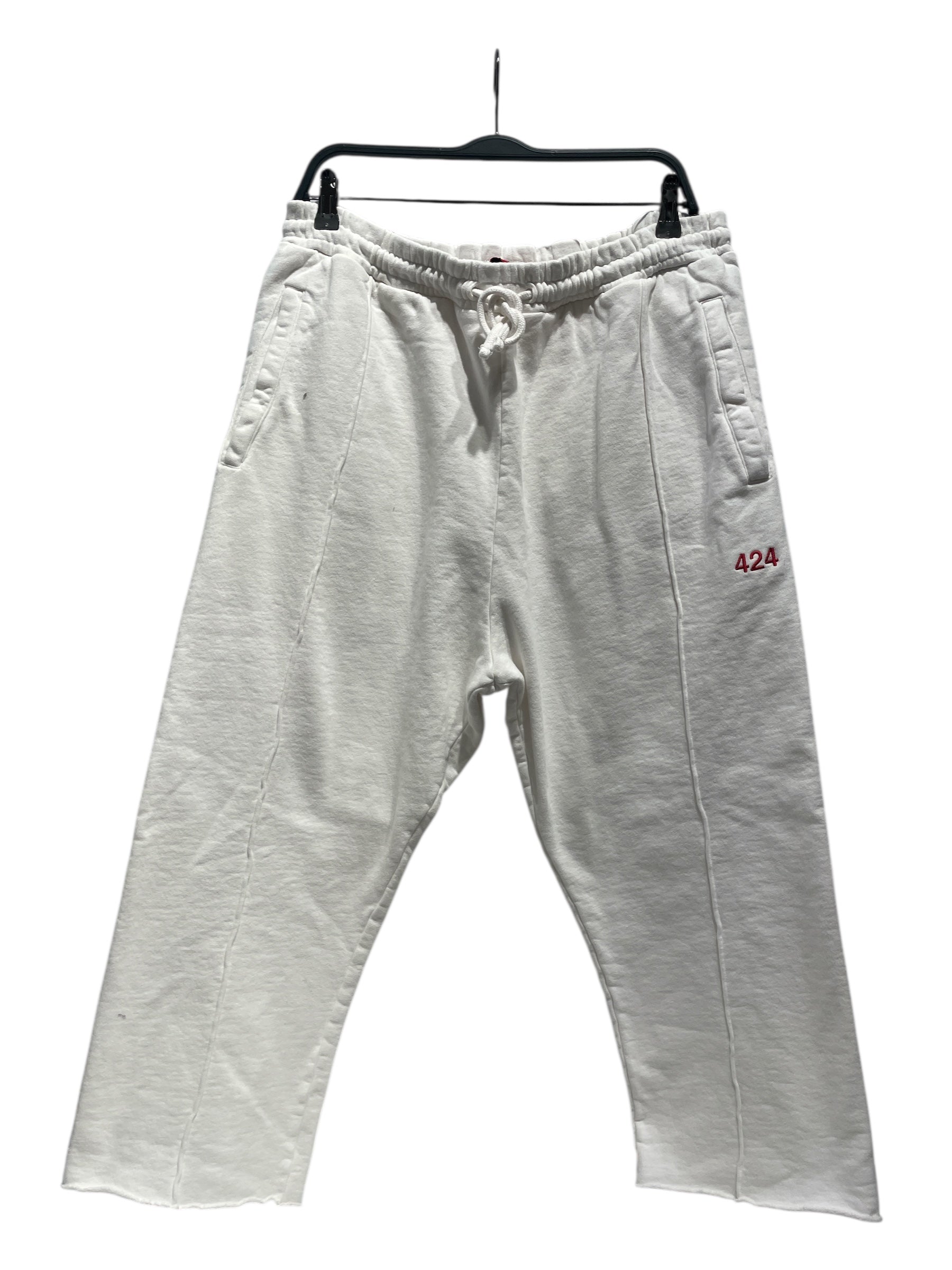424(FourTwoFour)/Straight Pants/XL/Cotton/WHT/ view 1