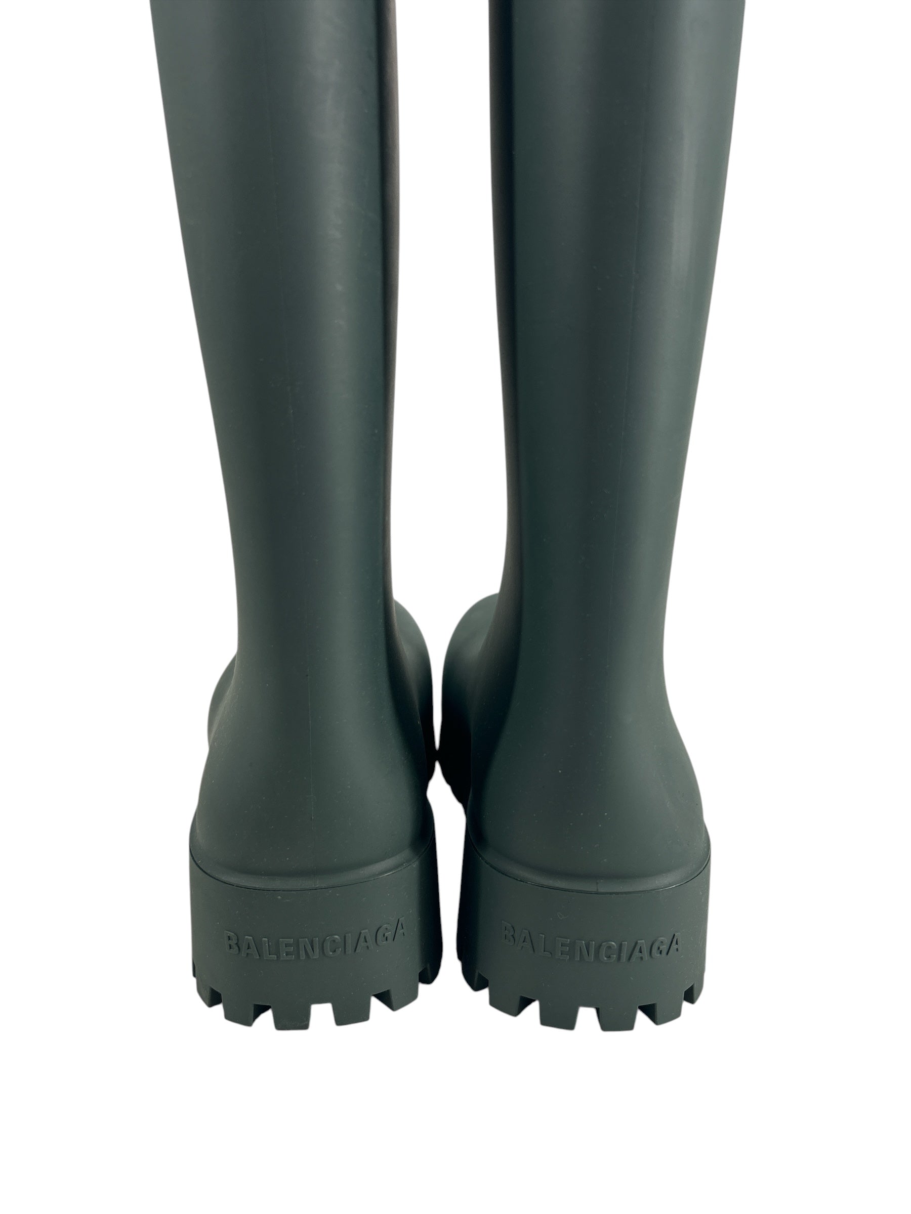 BALENCIAGA/Rain Boots/EU 39/GRN/Knee-high/STEROID RAIN BOOT view 3