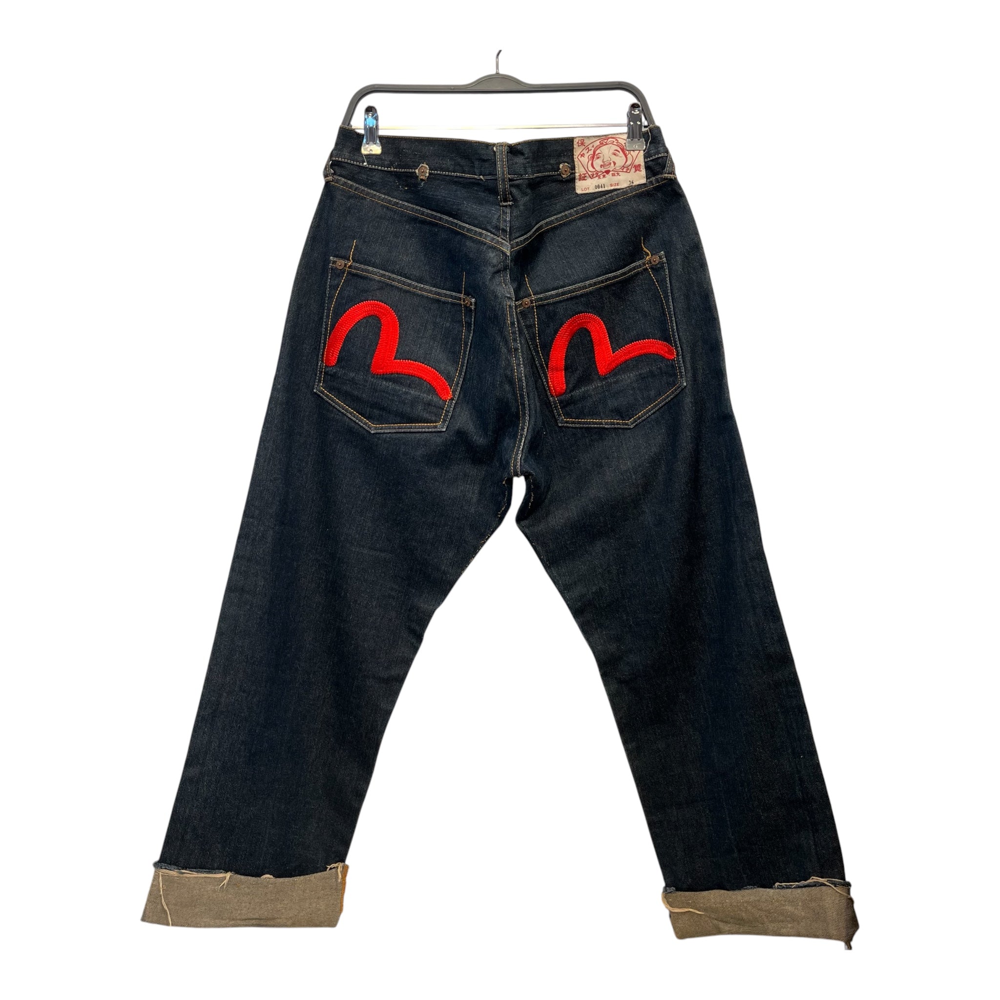 EVISU/Straight Pants/36/Denim/IDG/evisu red stich logo jeans view 2