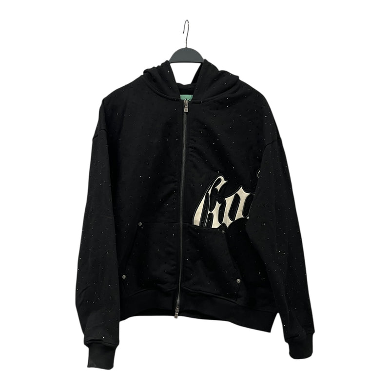 GODSPEED NEW YORK/Hoodie/M/Cotton/BLK/BEDAZZLED HOODIE