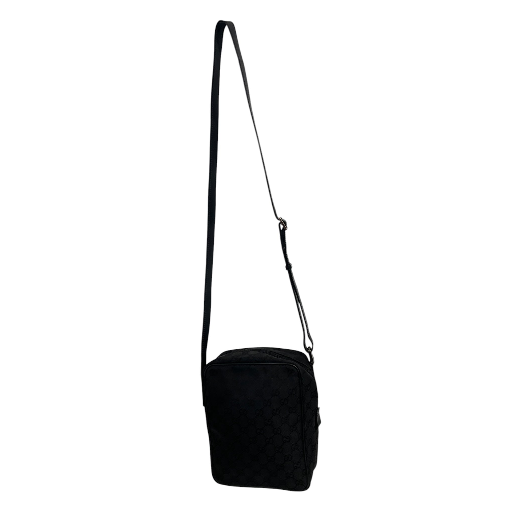 GUCCI/Cross Body Bag/Monogram/Cotton/BLK/92VBJ3Y view 1