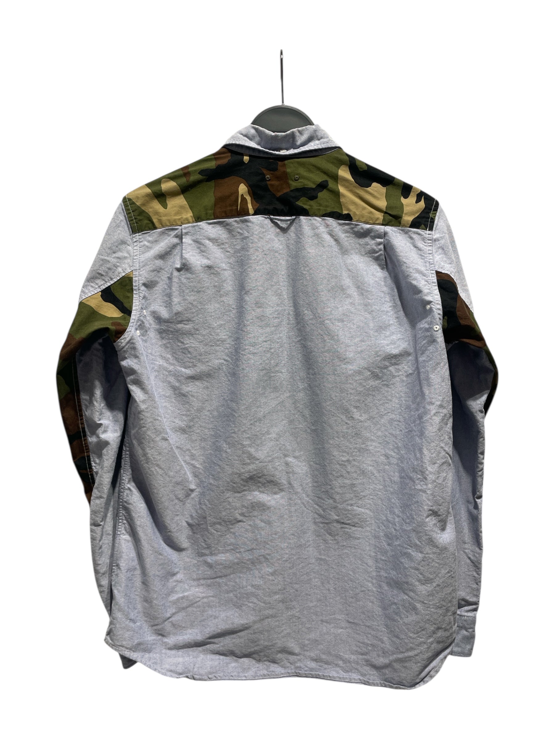 SOPHNET./LS Shirt/M/Cotton/IDG/Camouflage/camo details view 2