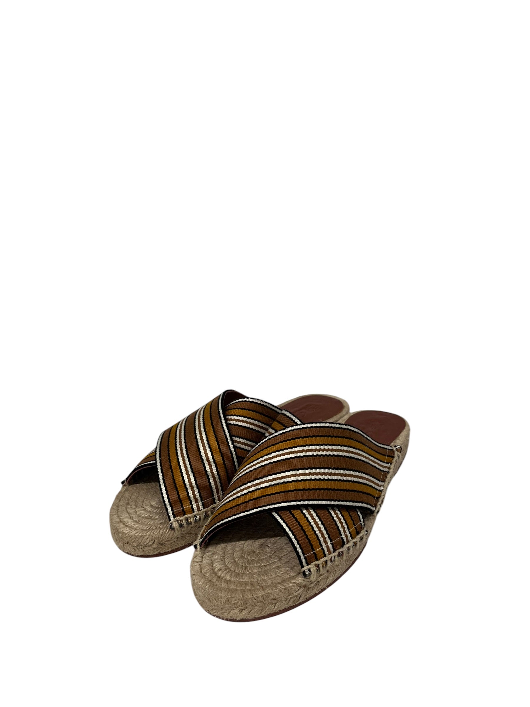 Loro Piana/Sandals/EU 36/Stripe/Nylon/BEG/ view 1