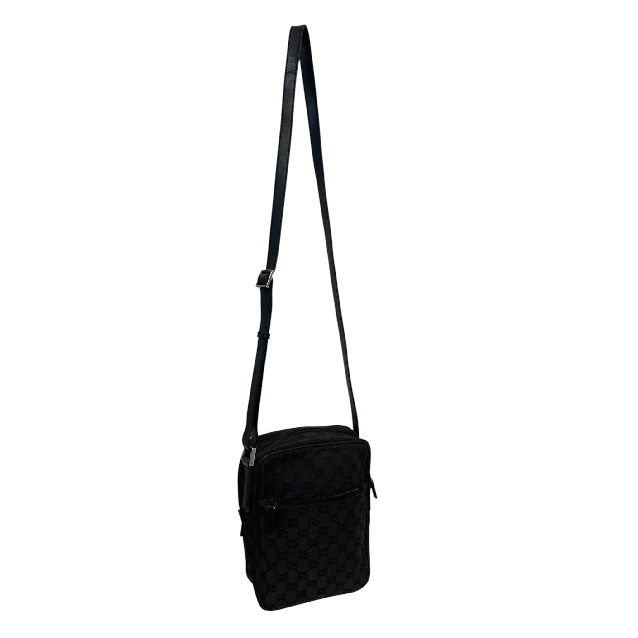 GUCCI/Cross Body Bag/Monogram/Cotton/BLK/92VBJ3Y view 2