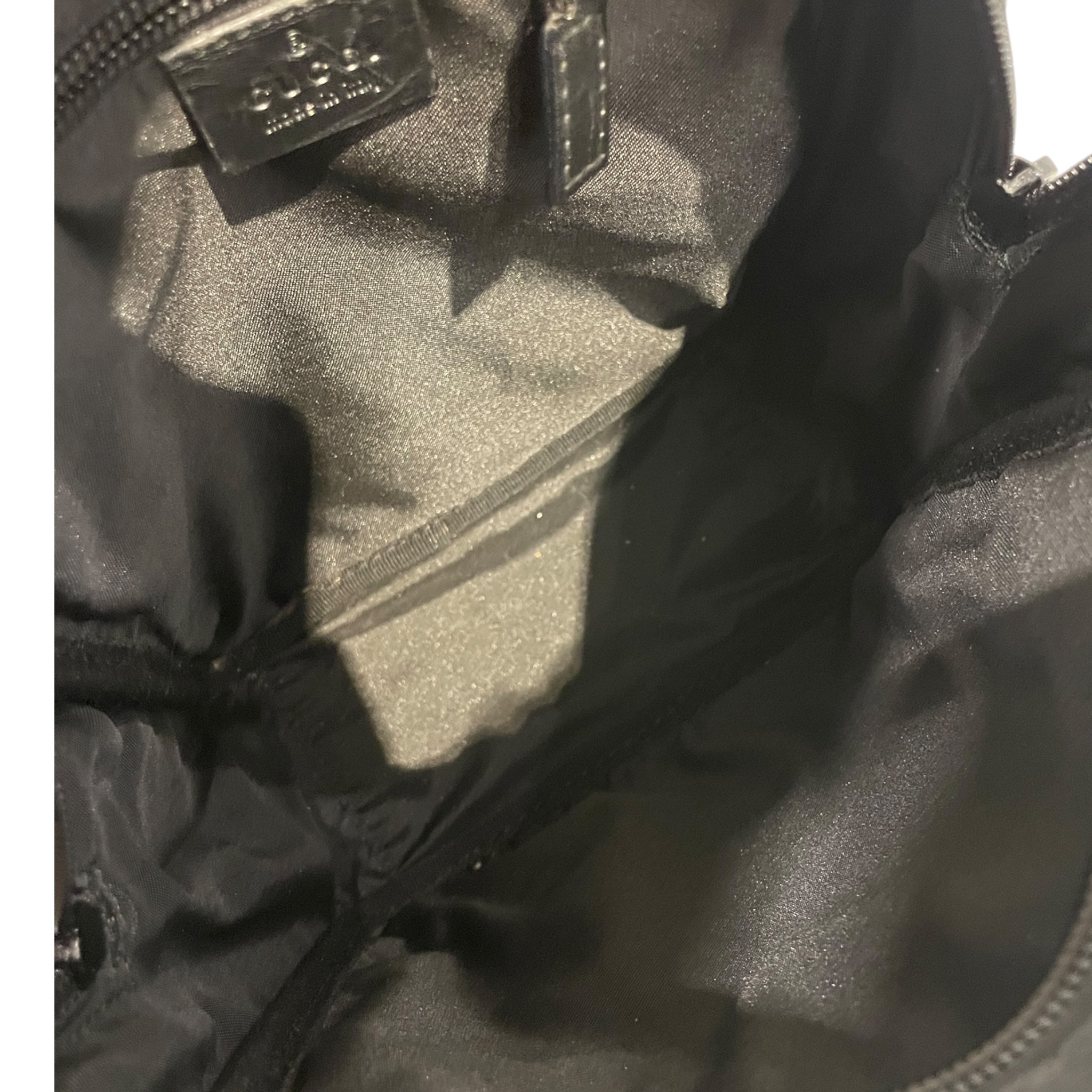 GUCCI/Cross Body Bag/Monogram/Cotton/BLK/92VBJ3Y view 5