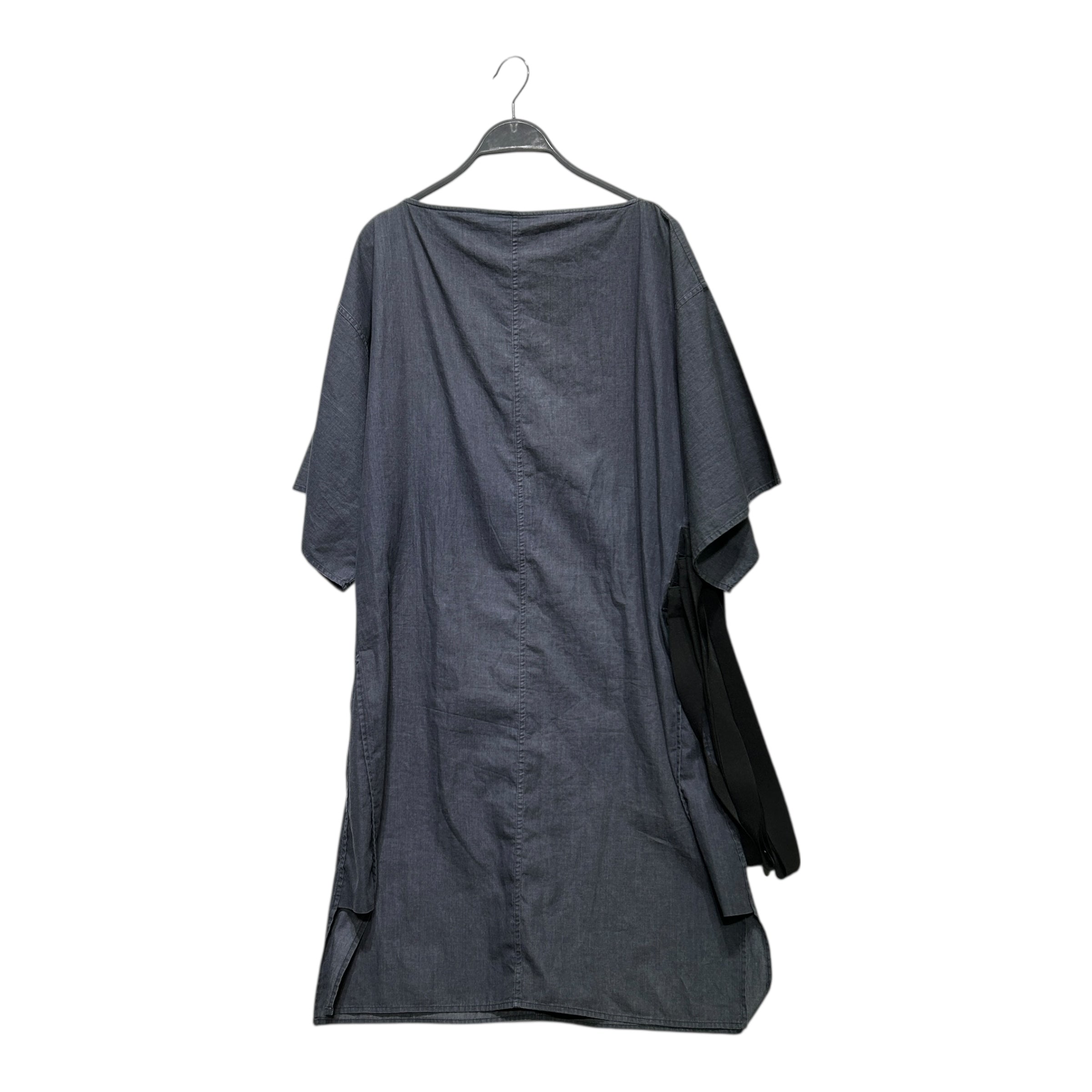 MM6/SS Dress/38/Cotton/IDG/SLIT ARMPIT BLK ELASTIC BELT view 1