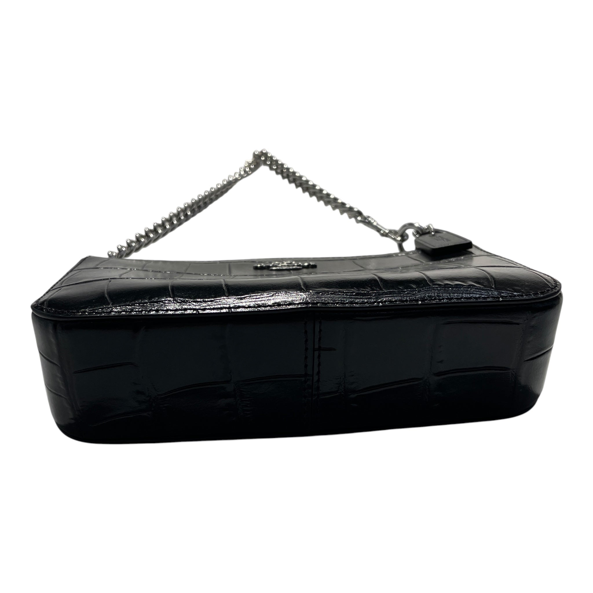 COACH/Hand Bag/Animal Pattern/Leather/BLK/NOLITA 19 view 3