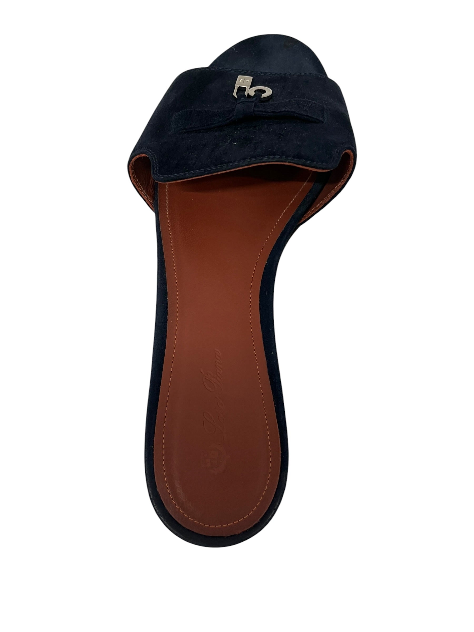 Loro Piana/Sandals/EU 39/Suede/NVY/Open-Toe/SUMMER CHARM MULES view 4