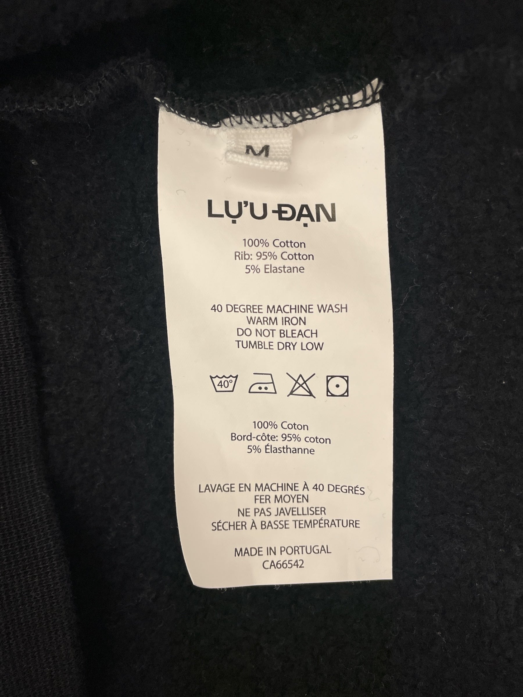 LUU DAN/Hoodie/M/Graphic/Cotton/BLK/SILENT THREAT view 4