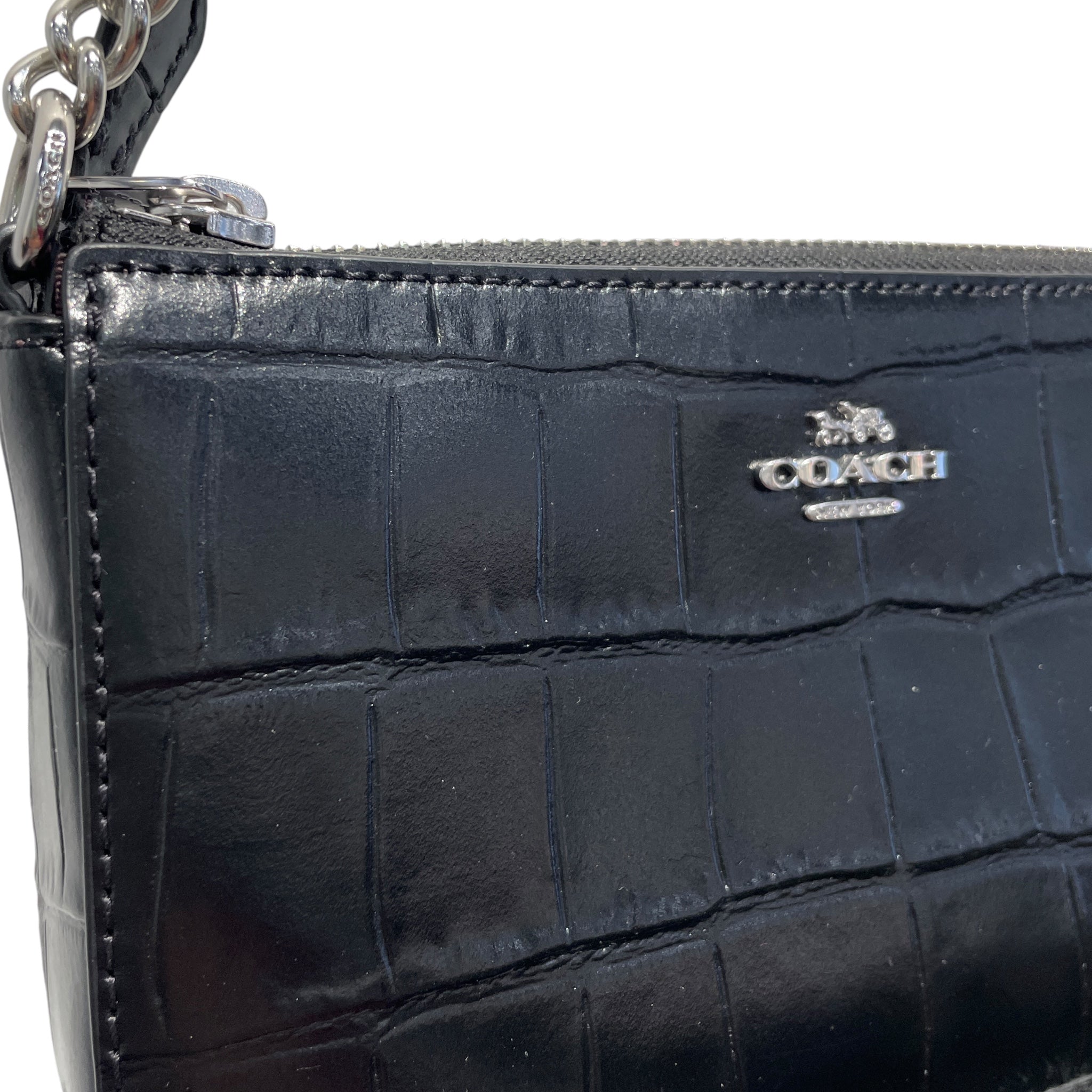 COACH/Hand Bag/Animal Pattern/Leather/BLK/NOLITA 19 view 5