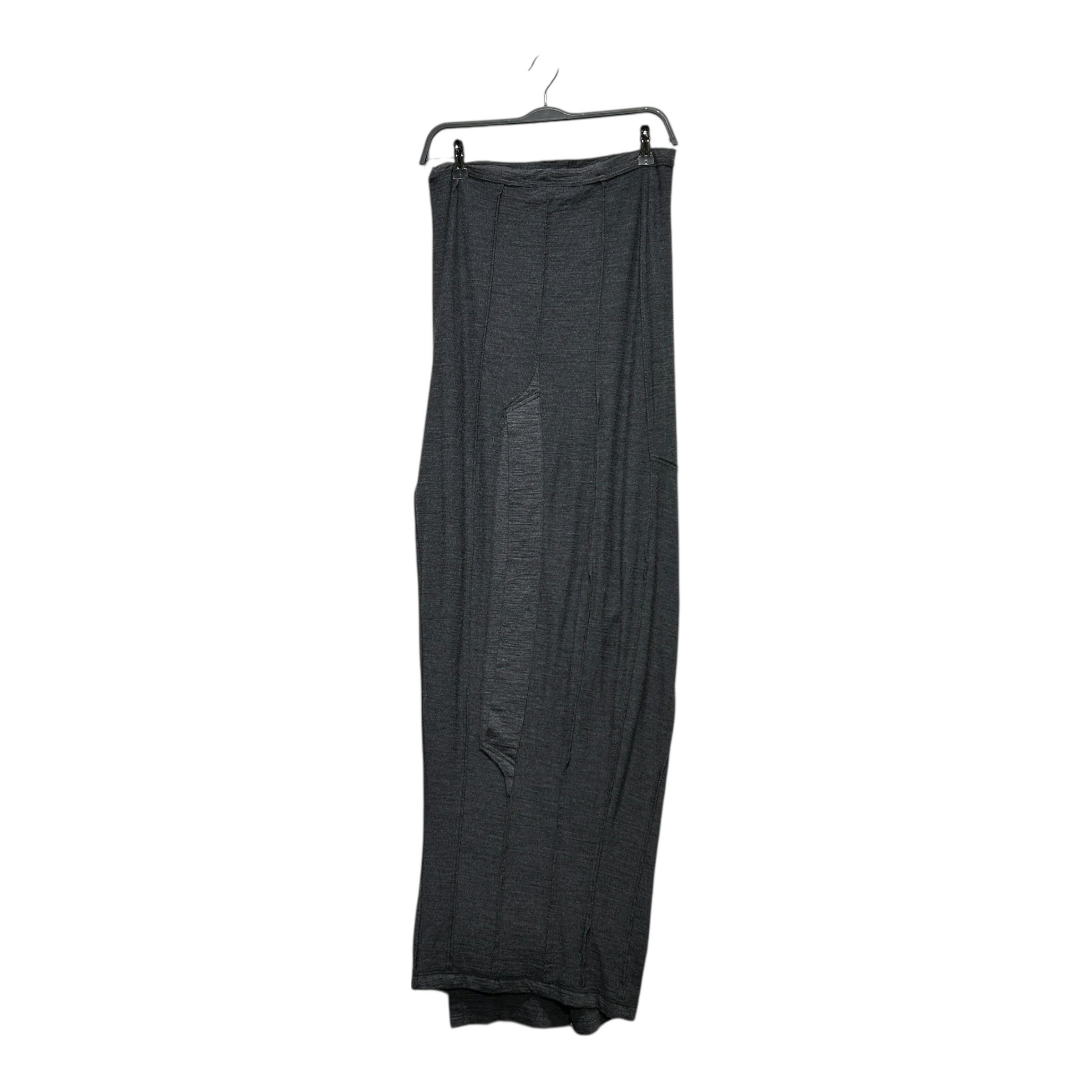 JUNYA WATANABE COMME des GARCONS/Long Skirt/S/Cotton/GRY/ZIP MIDDLE BUTTON UP BOTTOM view 2